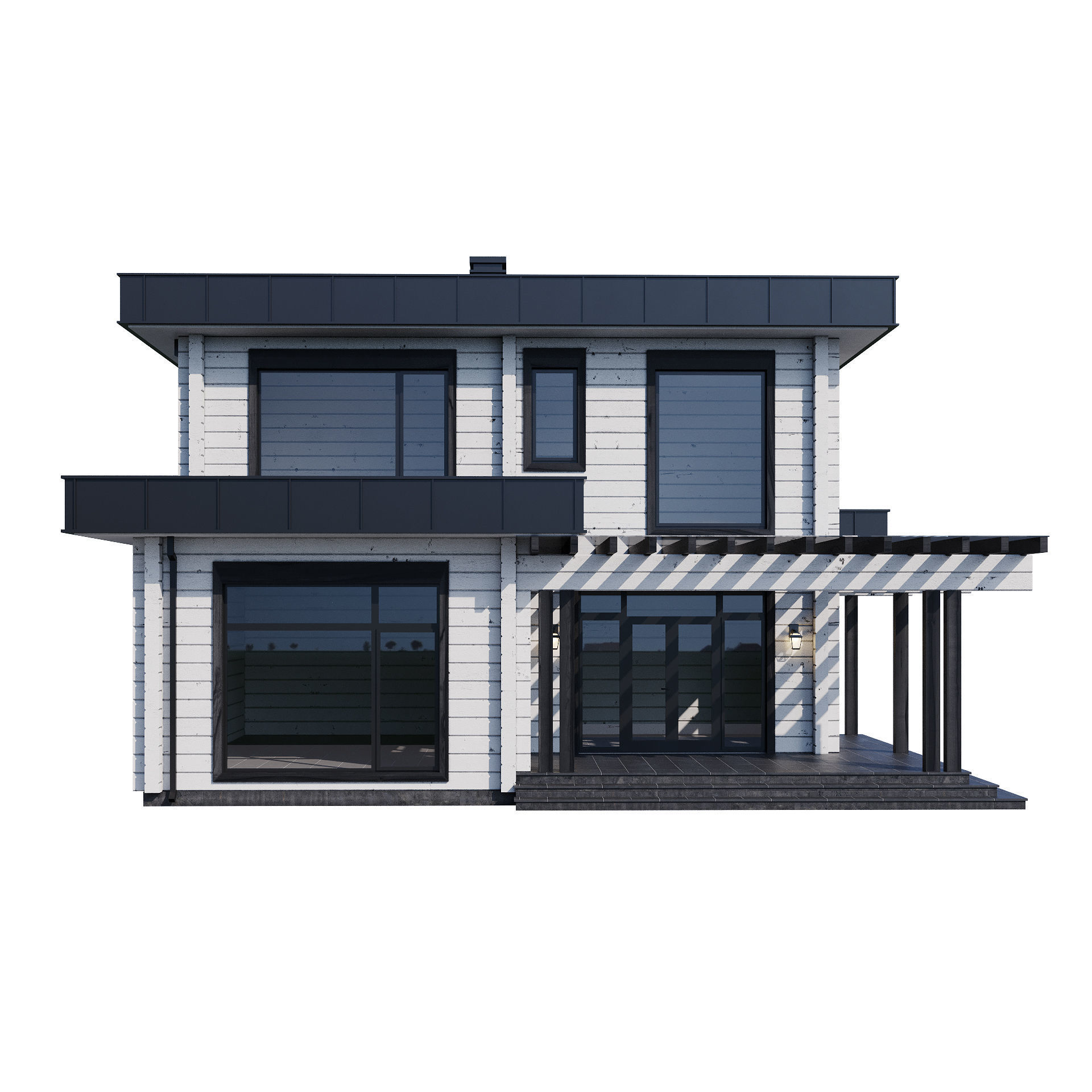 Modern house v61 3D model_14