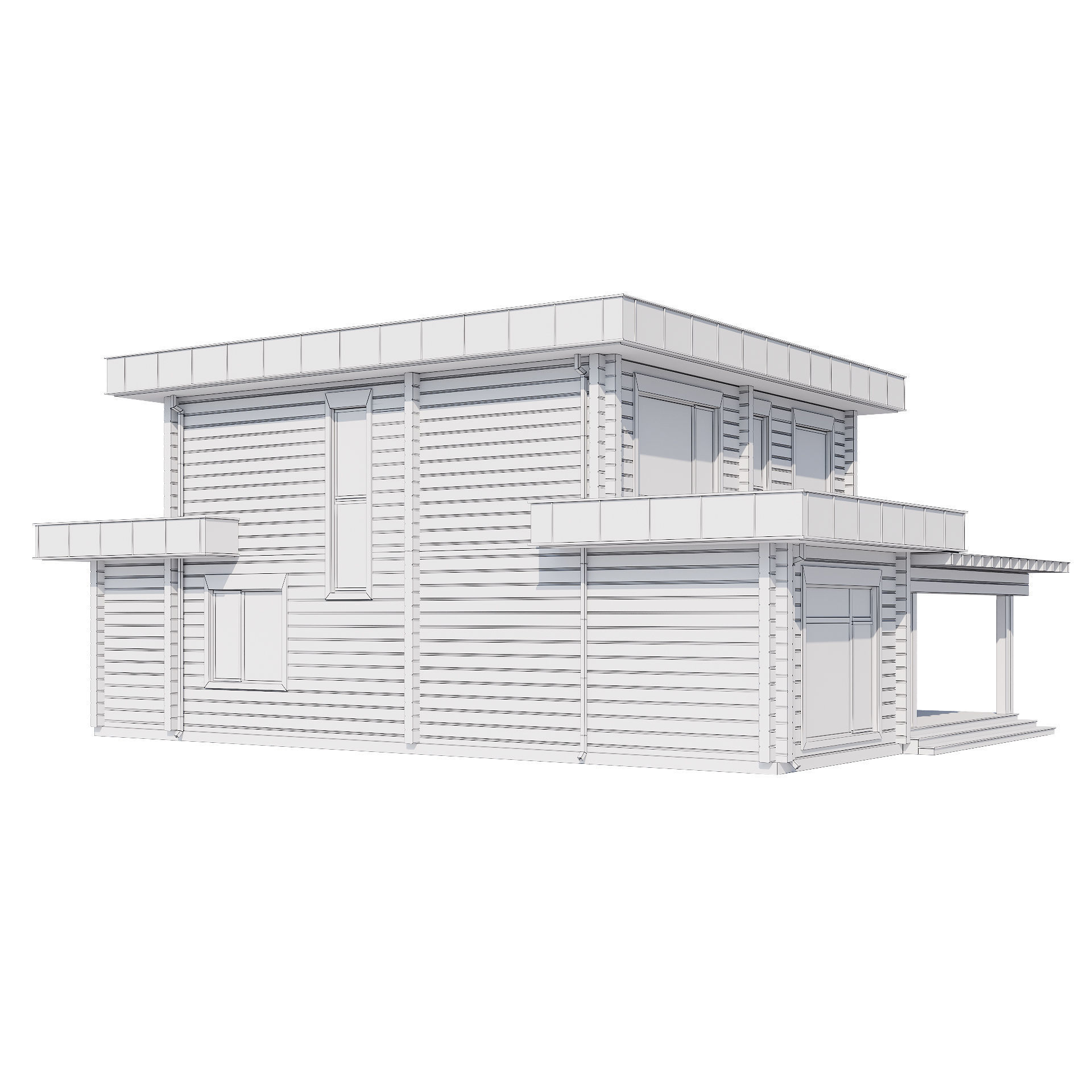 Modern house v61 3D model_18