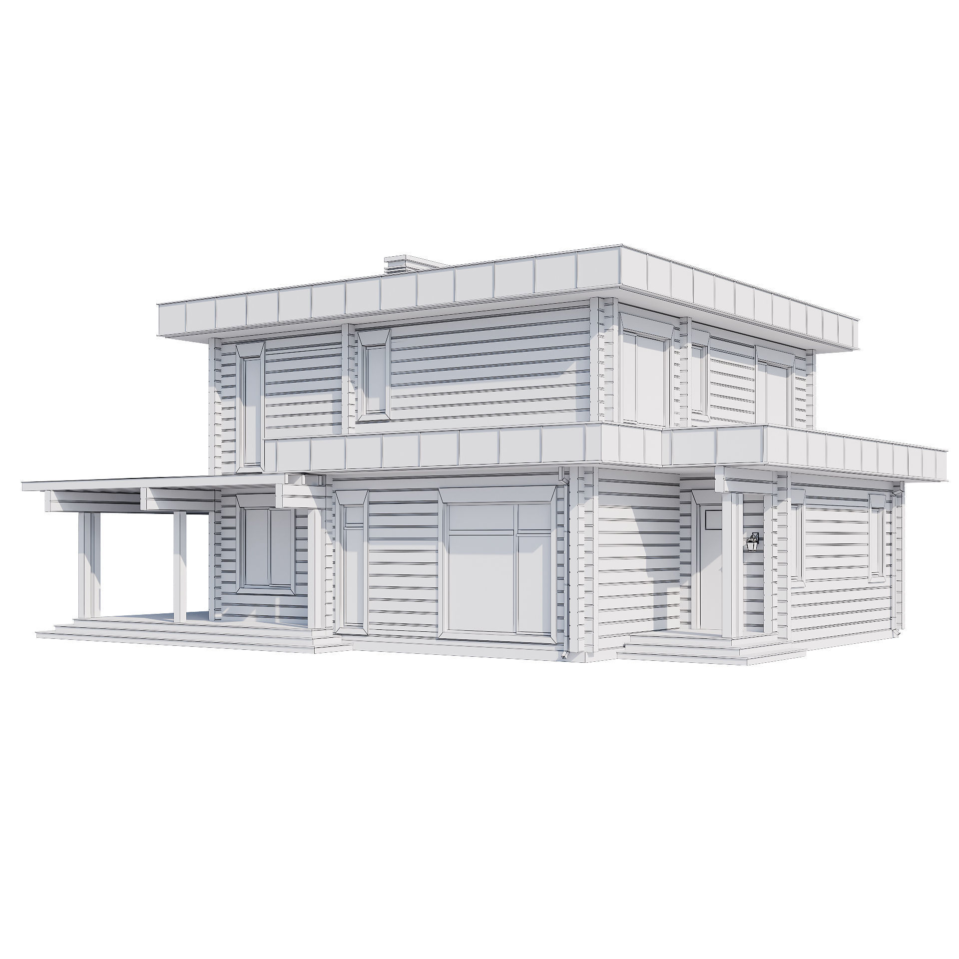Modern house v61 3D model_19