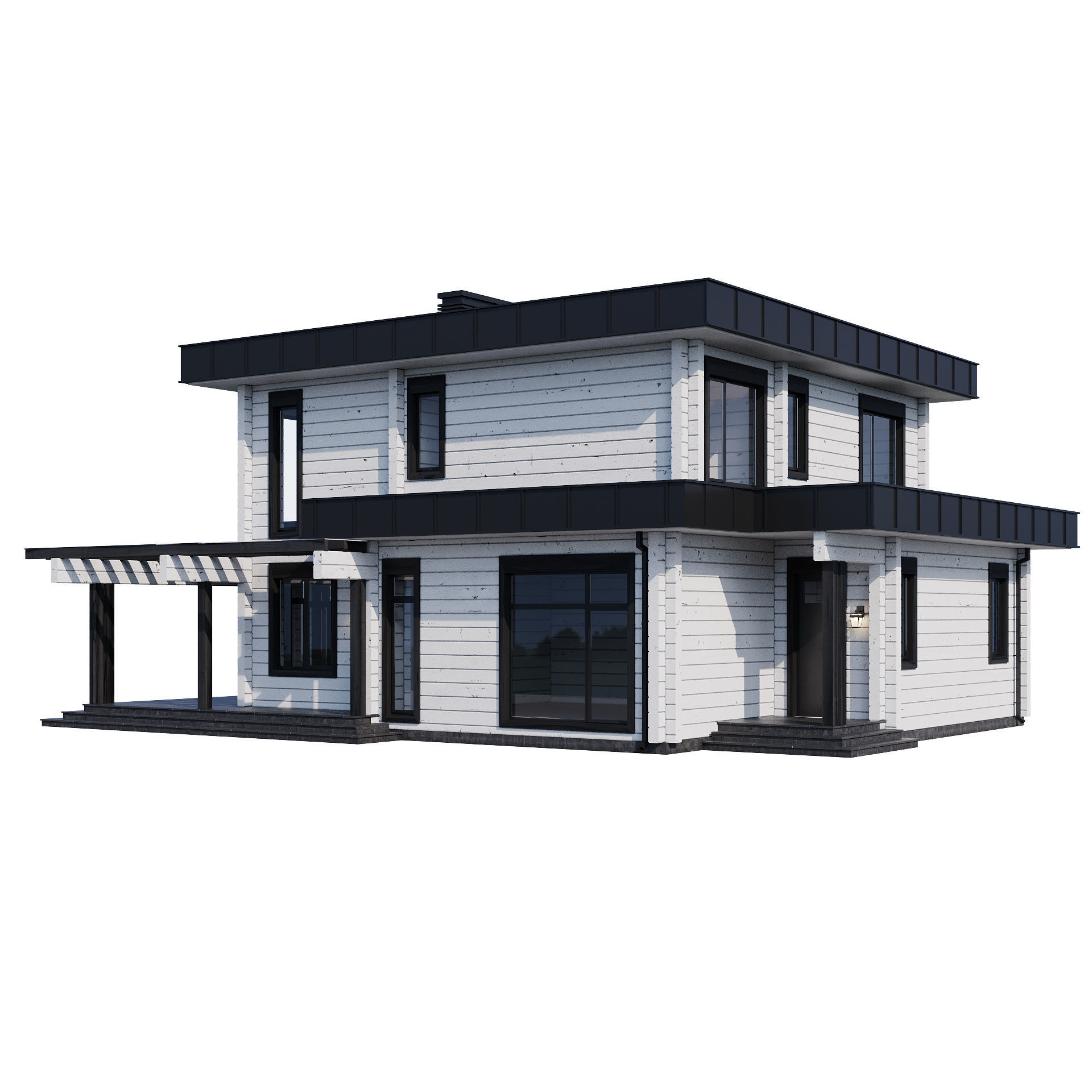 Modern house v61 3D model_10
