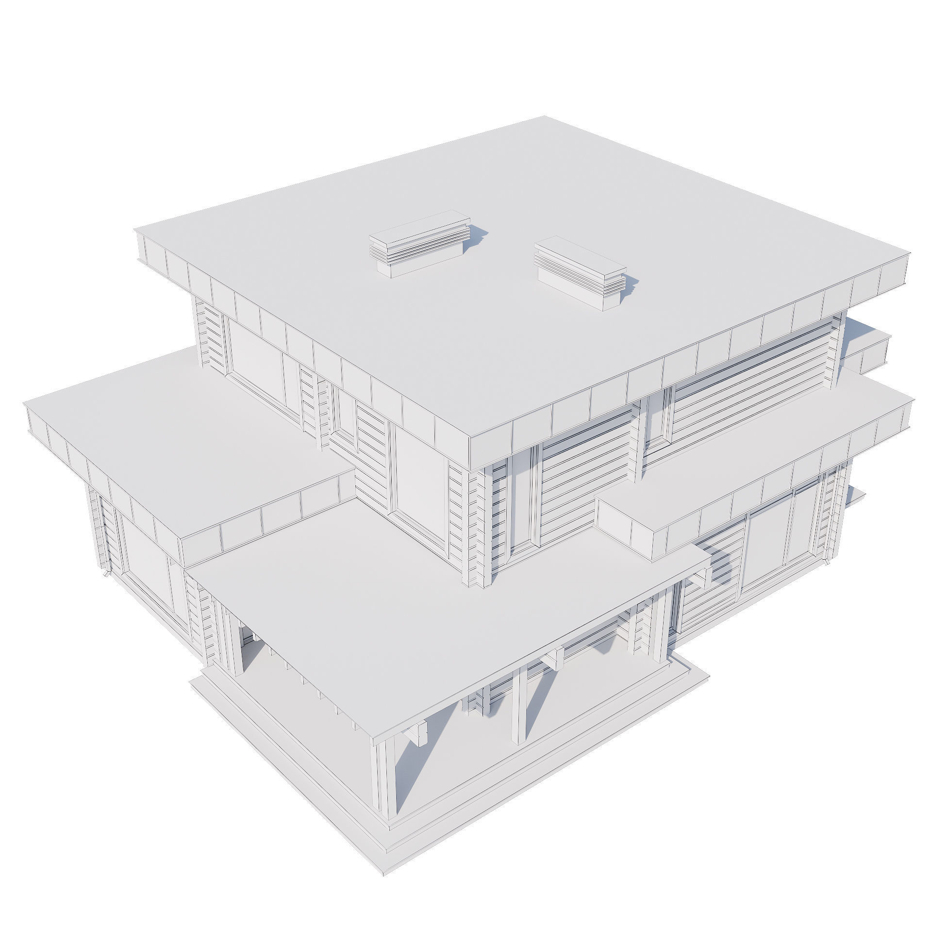 Modern house v61 3D model_24