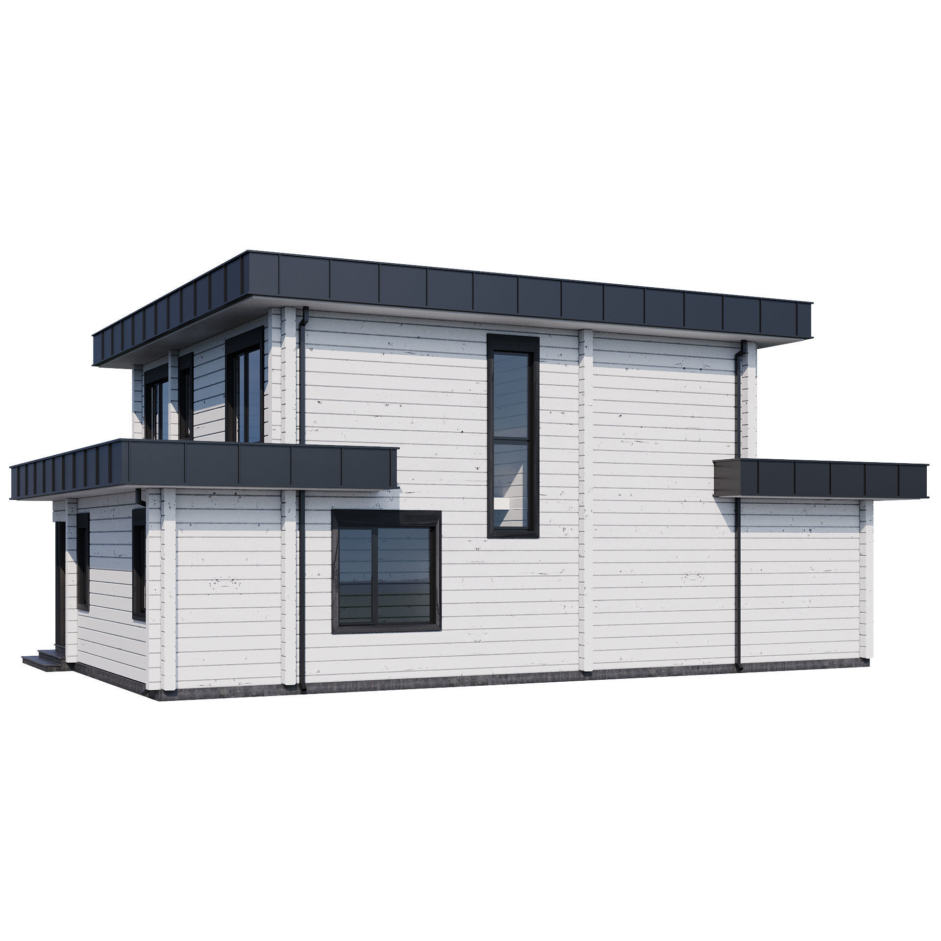 Modern house v61 3D model_8