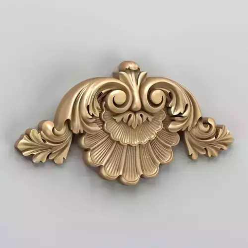 Carved decor central 045 3D model
