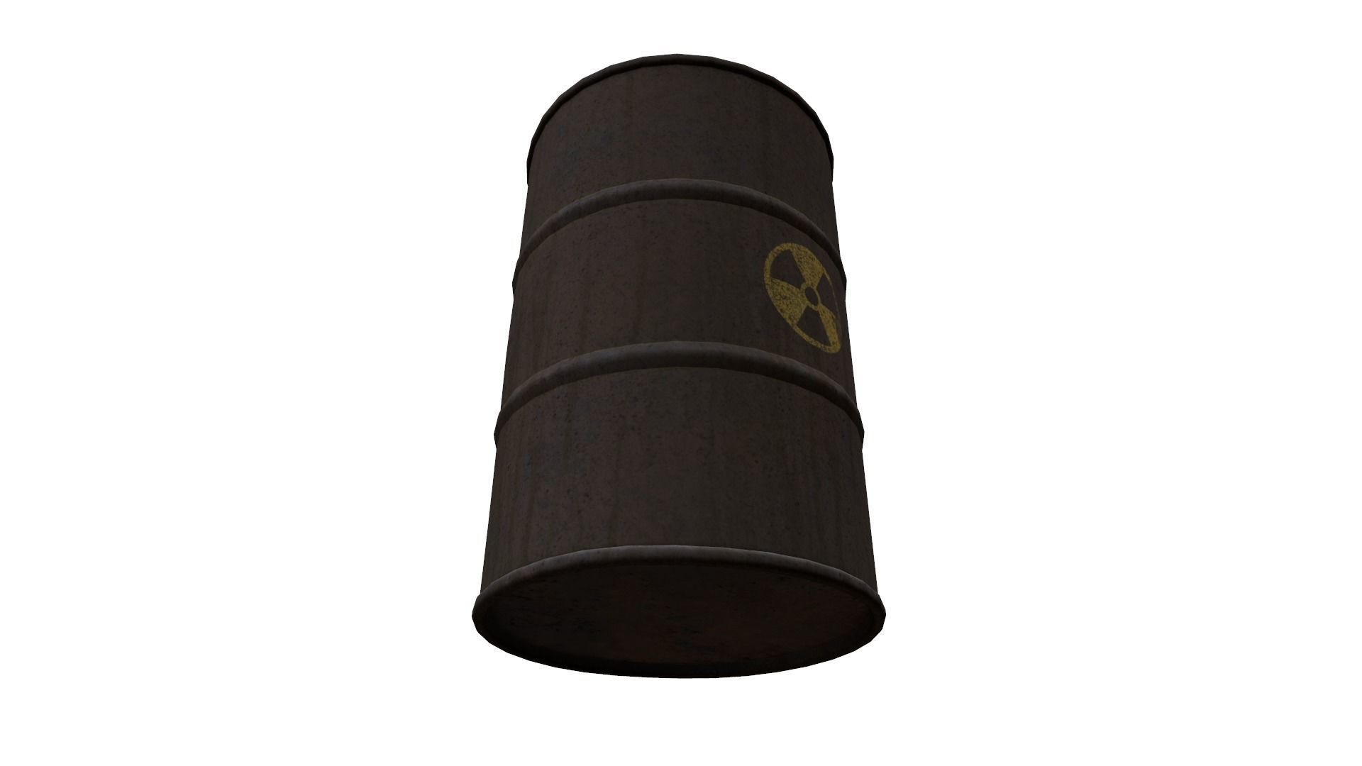barrel Low-poly 3D model_4