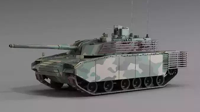 VT5 light tank armored tank ZTQ15 weight main battle tank 3D model