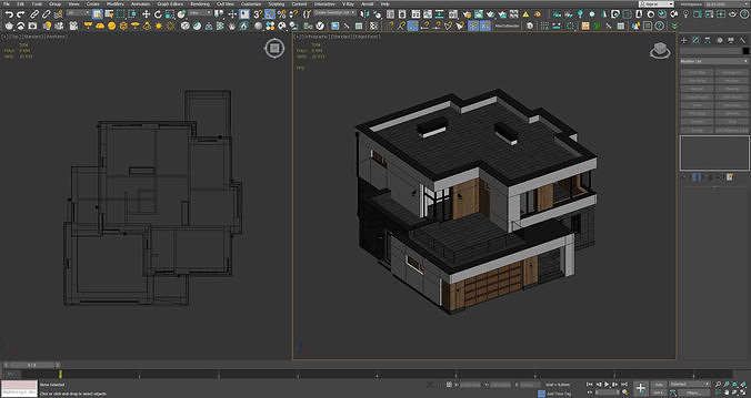 Modern house v63 3D model 7