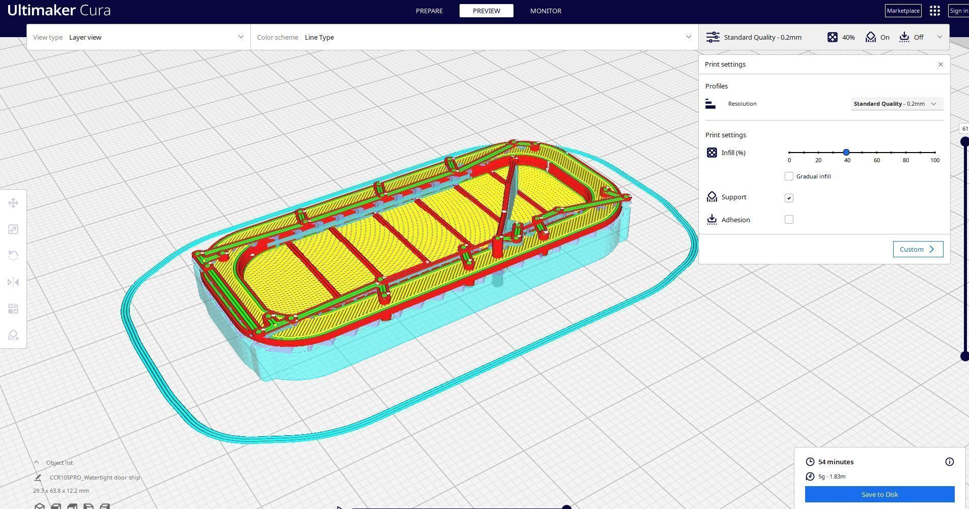 Watertight doors on ships 3D print model_1