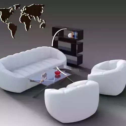 Reader and coffee nook in the Genboeck house 