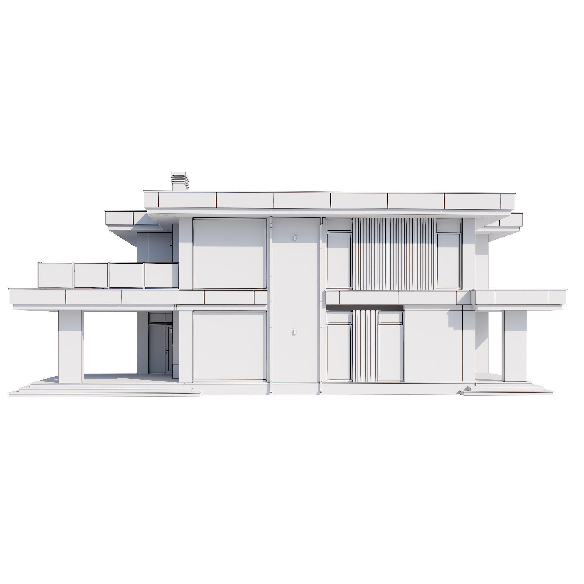 Modern house v67 3D model_22
