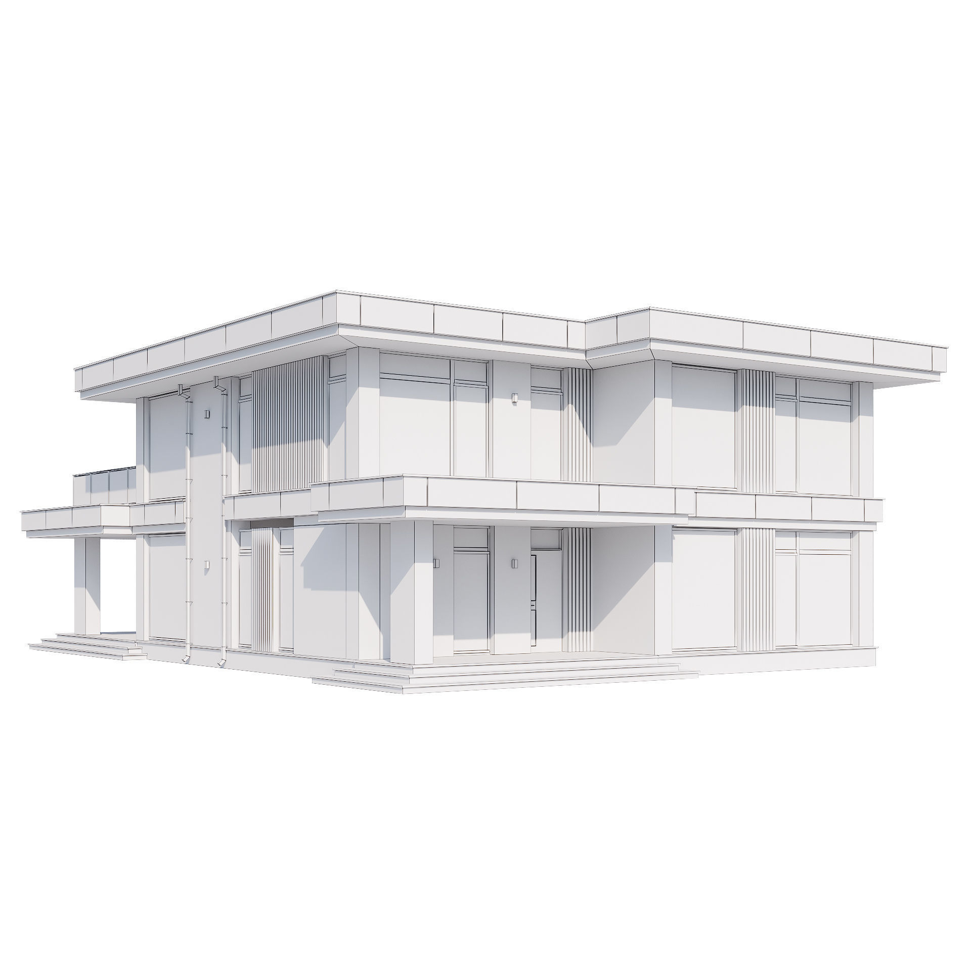 Modern house v67 3D model_15
