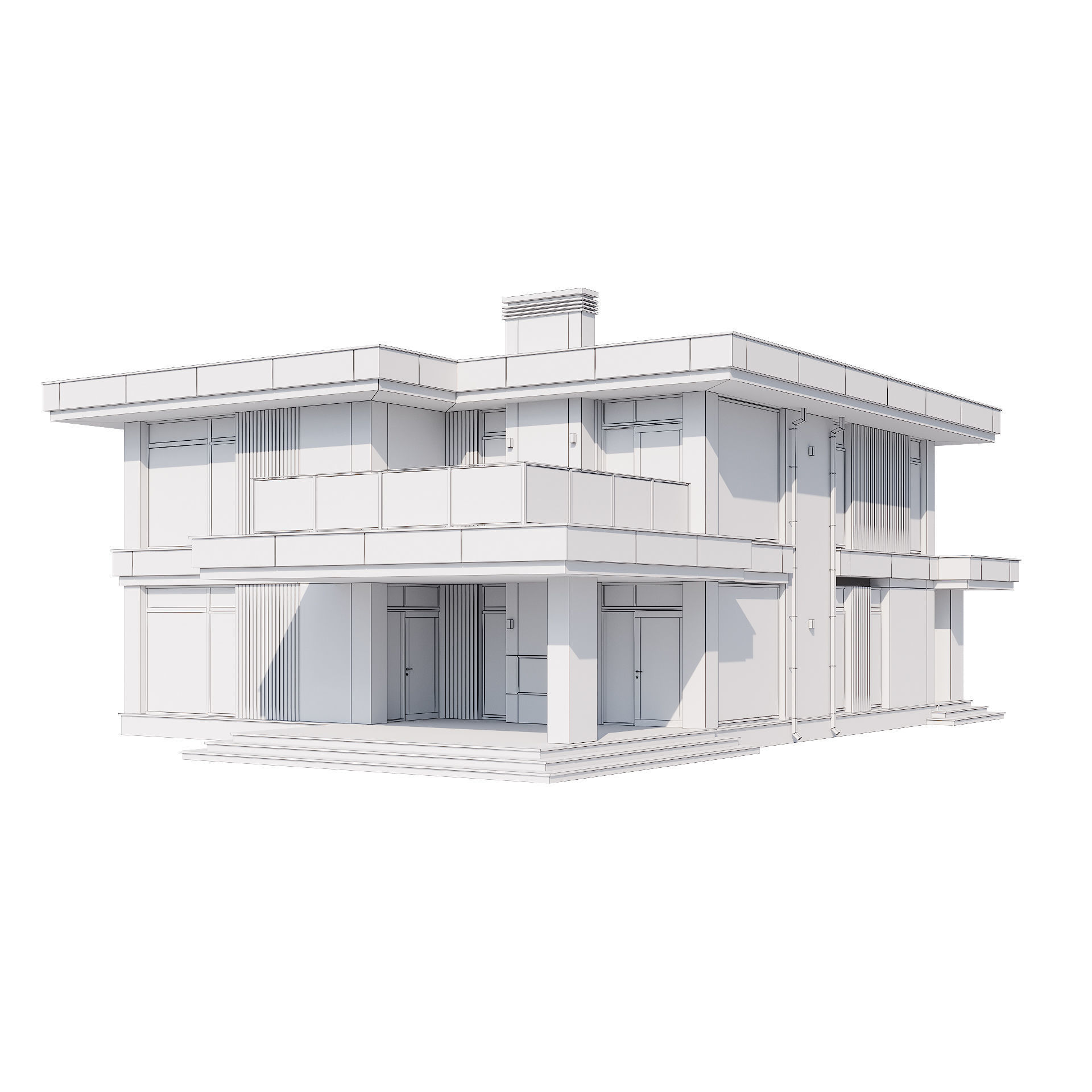 Modern house v67 3D model_17