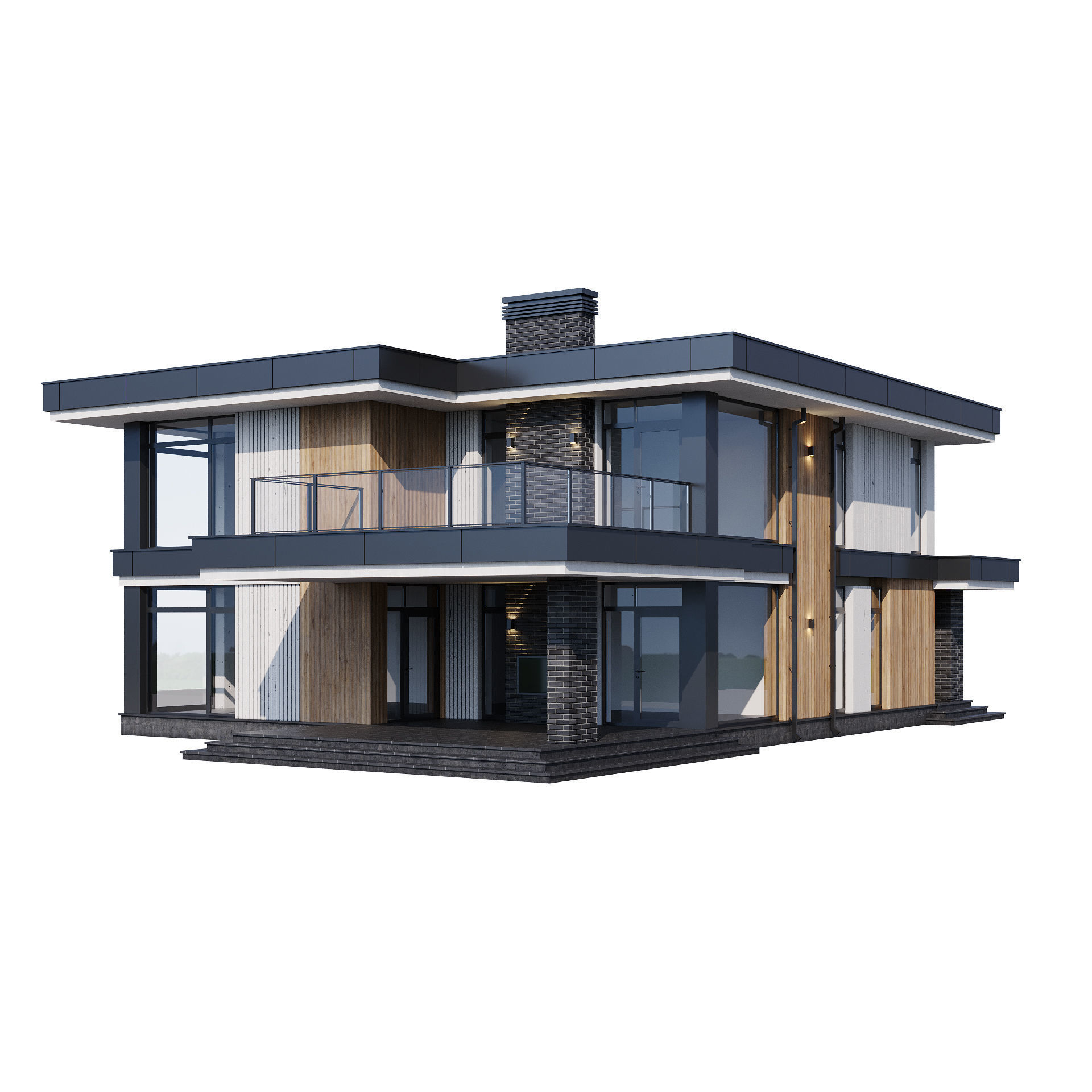 Modern house v67 3D model_8