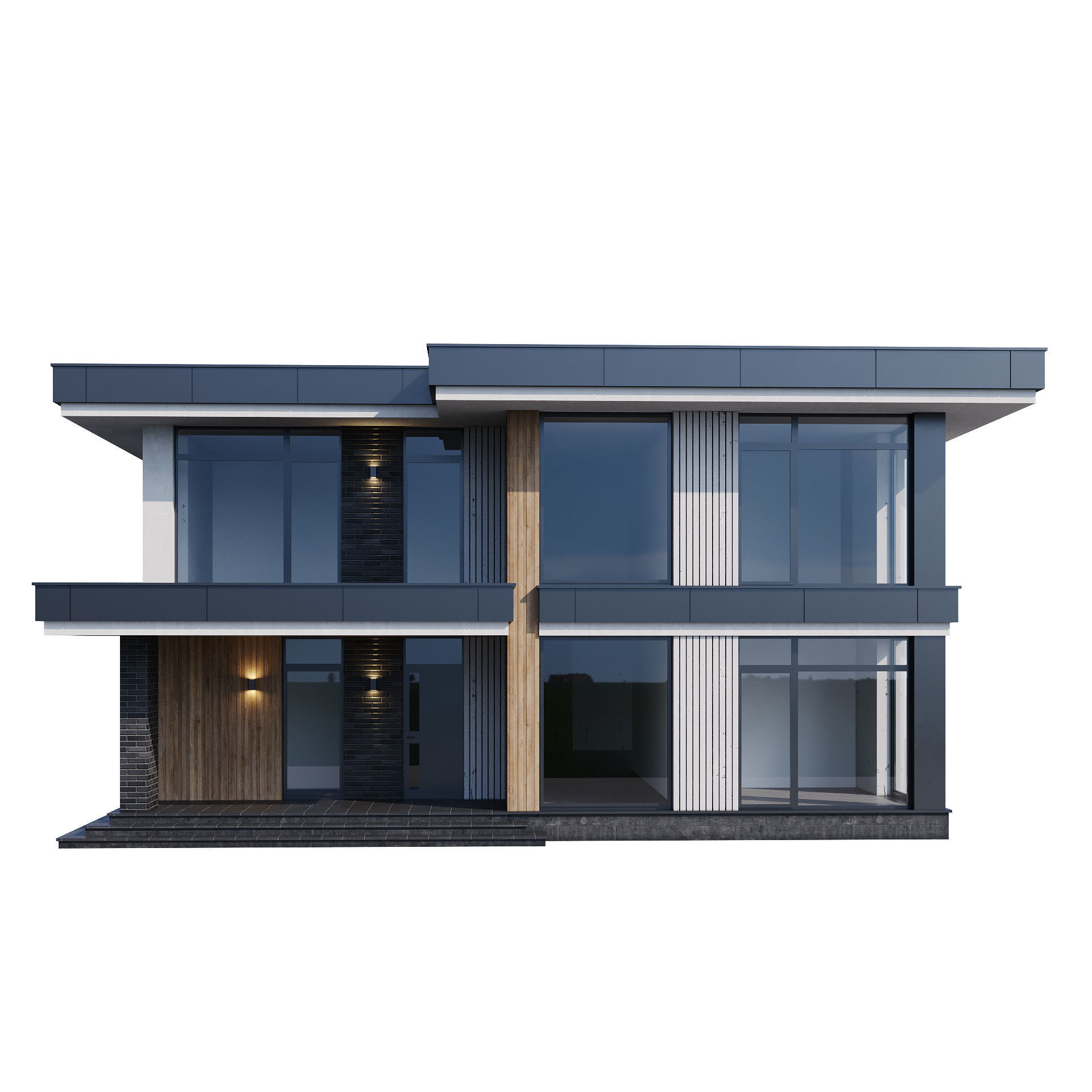 Modern house v67 3D model_10