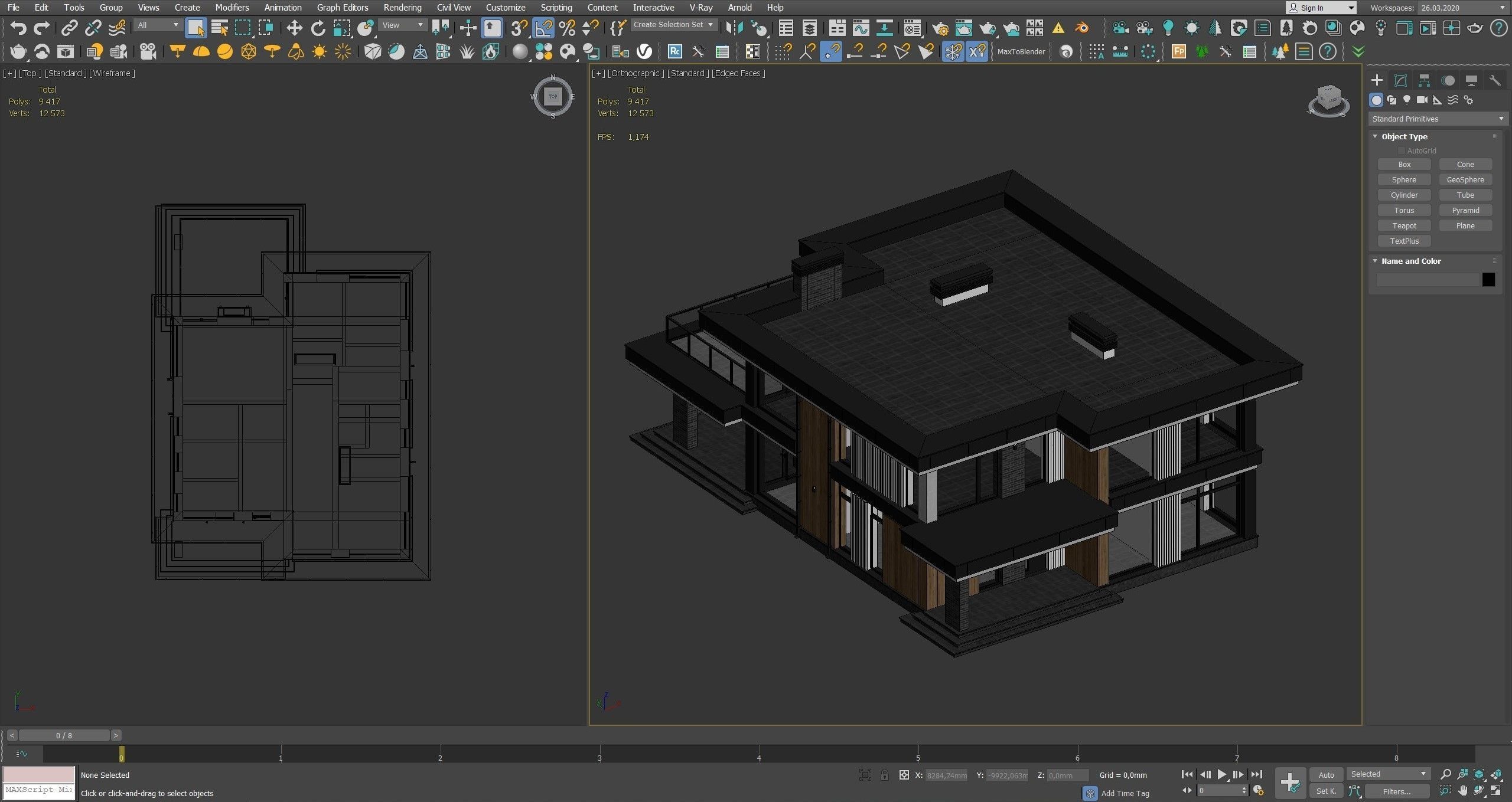 Modern house v67 3D model_5