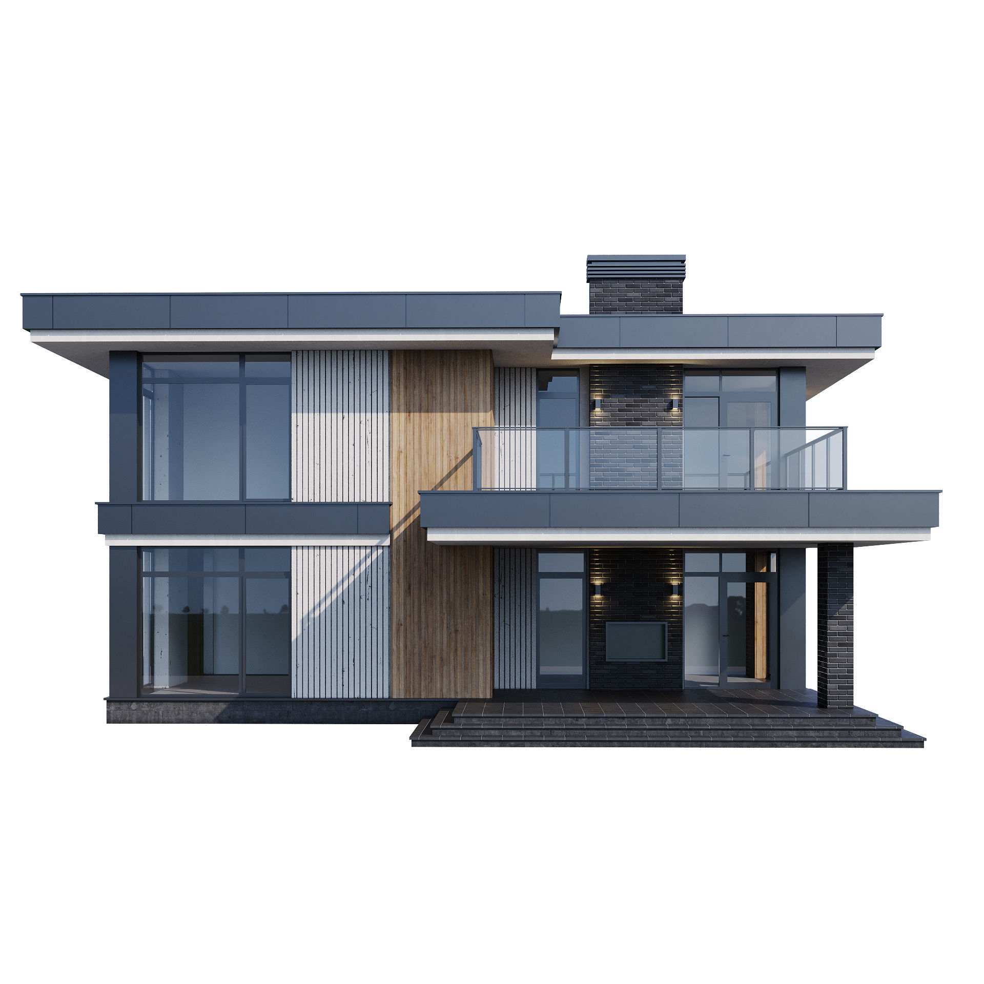 Modern house v67 3D model_12