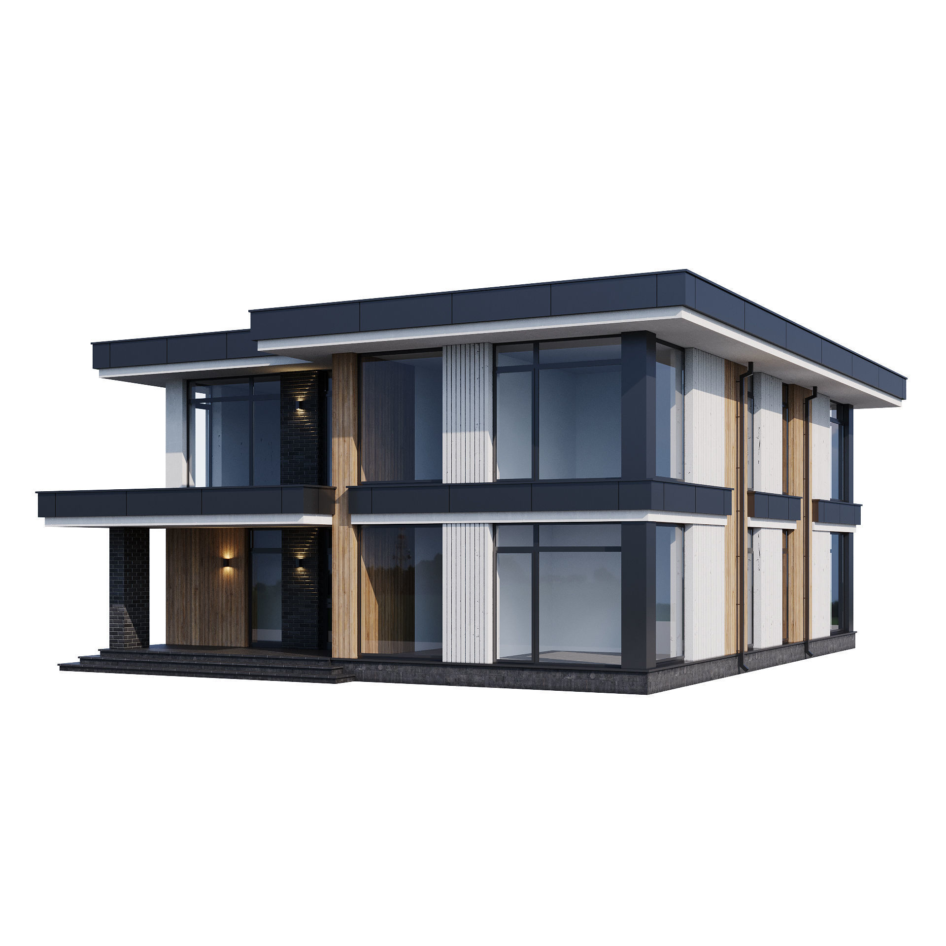 Modern house v67 3D model_9