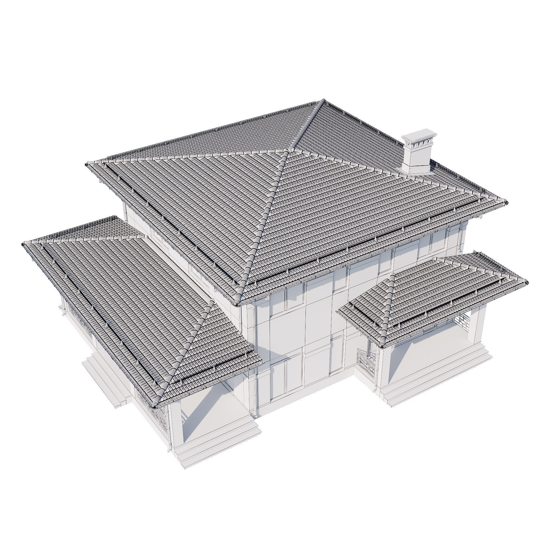 Modern house v68 3D model_23