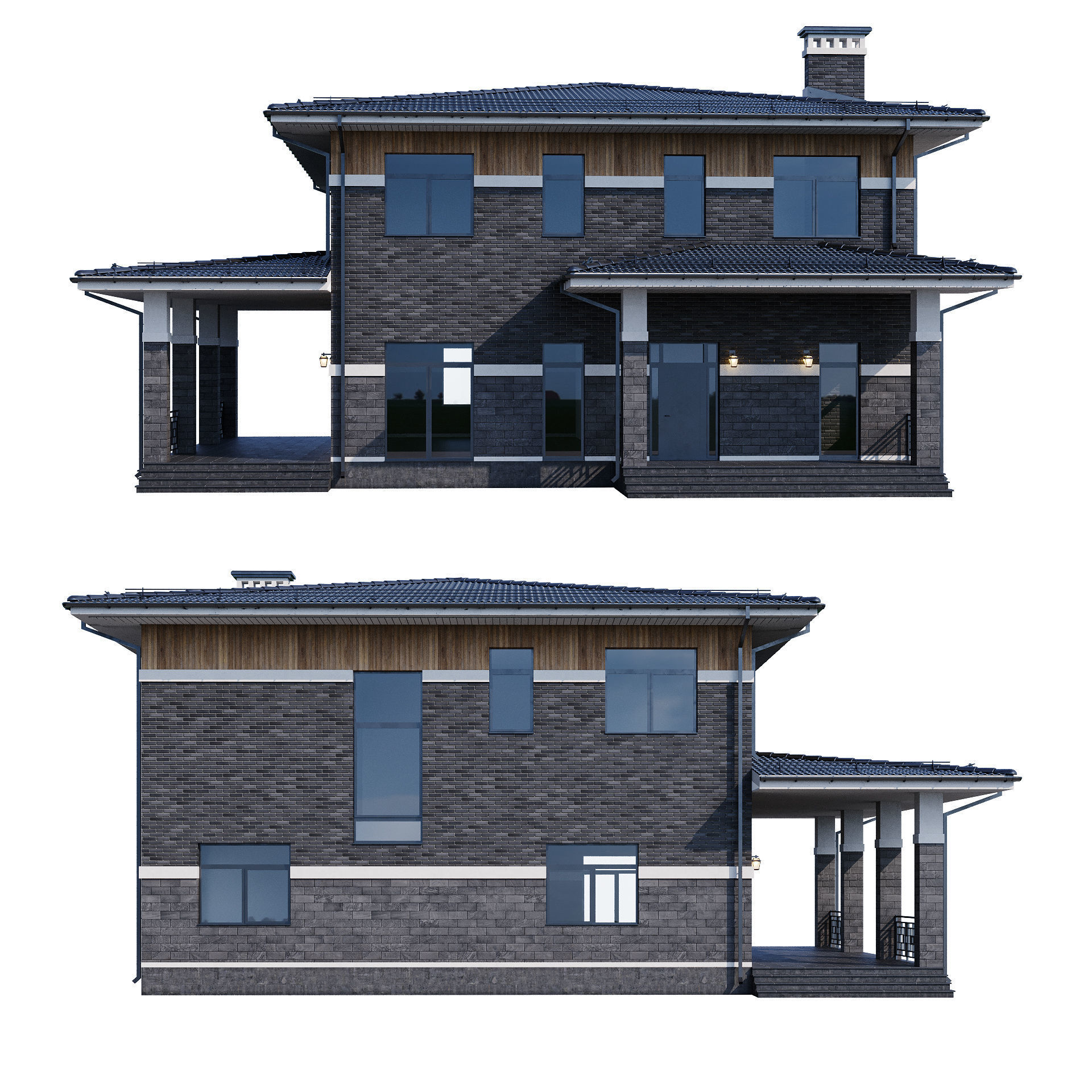 Modern house v68 3D model_10