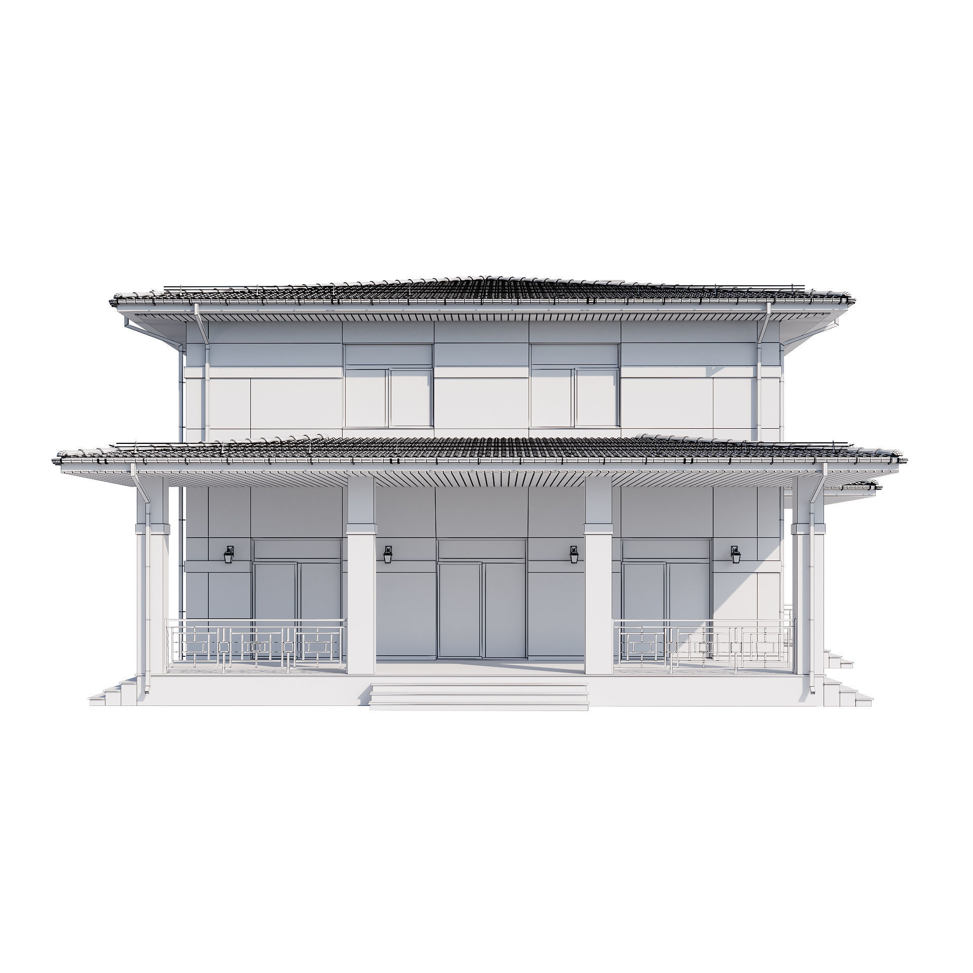 Modern house v68 3D model_22