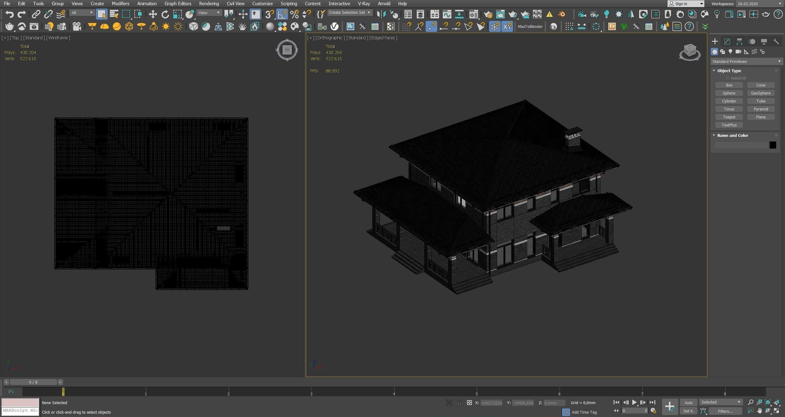 Modern house v68 3D model_5