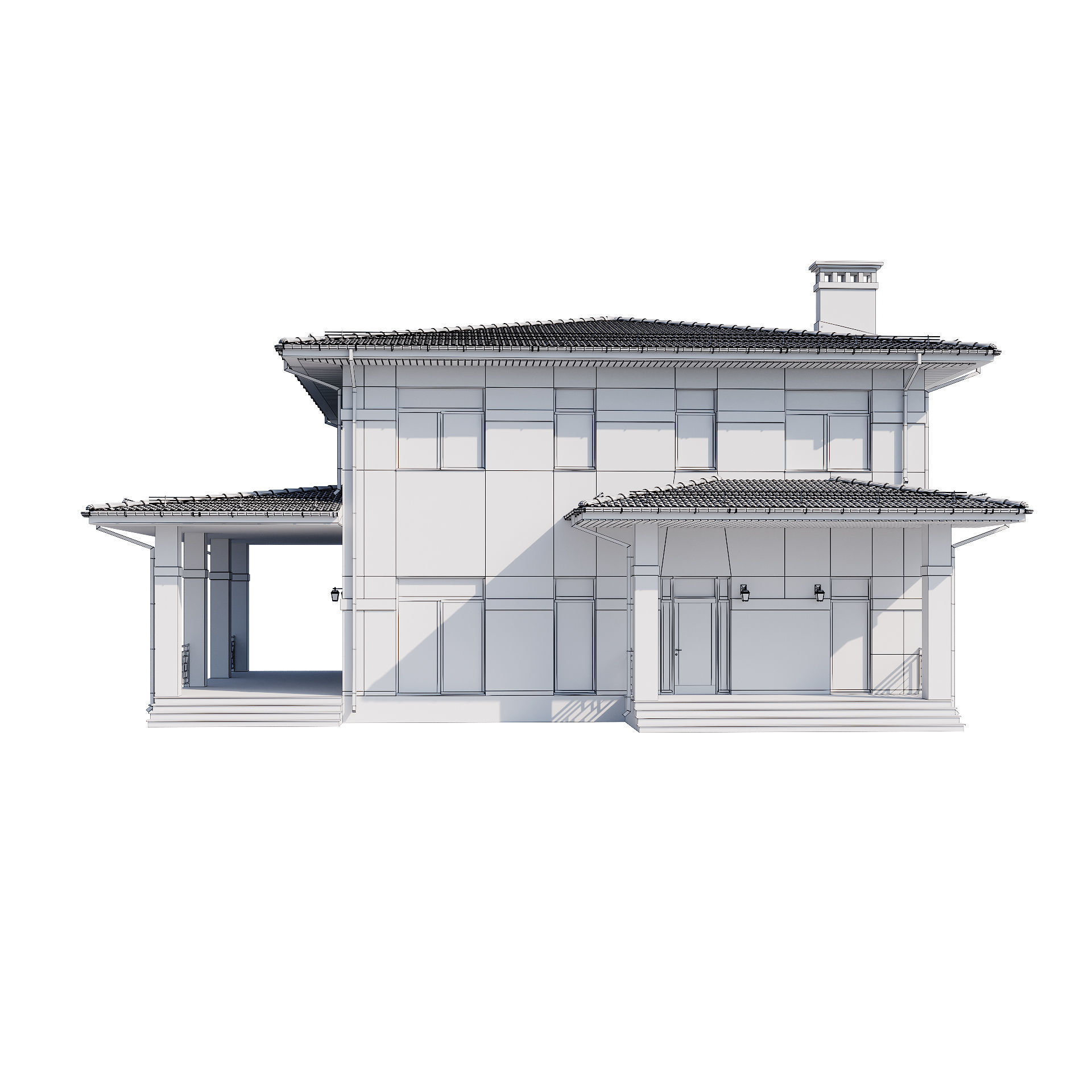 Modern house v68 3D model_19