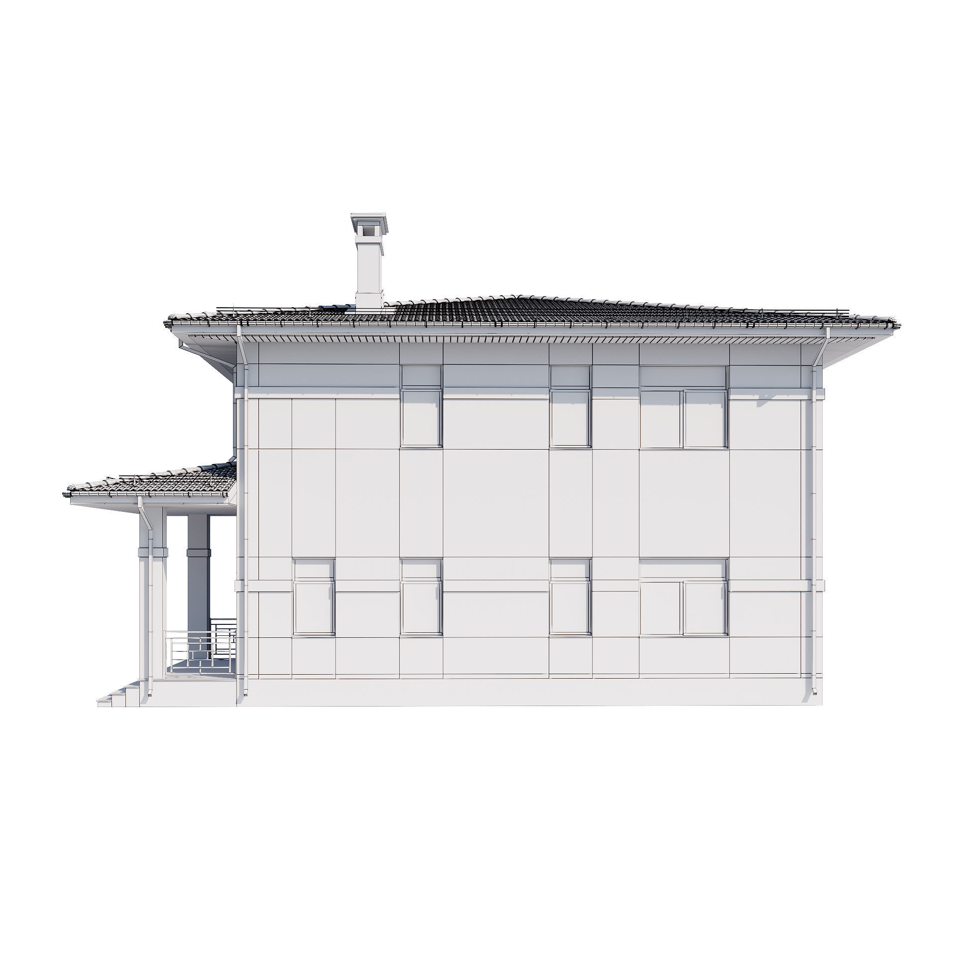 Modern house v68 3D model_20