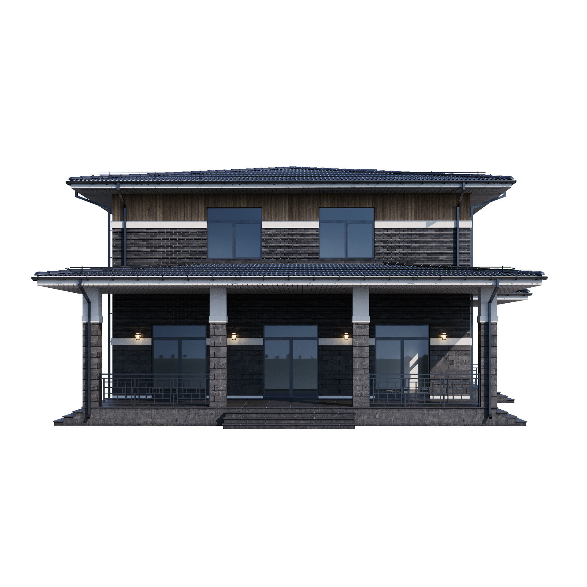 Modern house v68 3D model_13