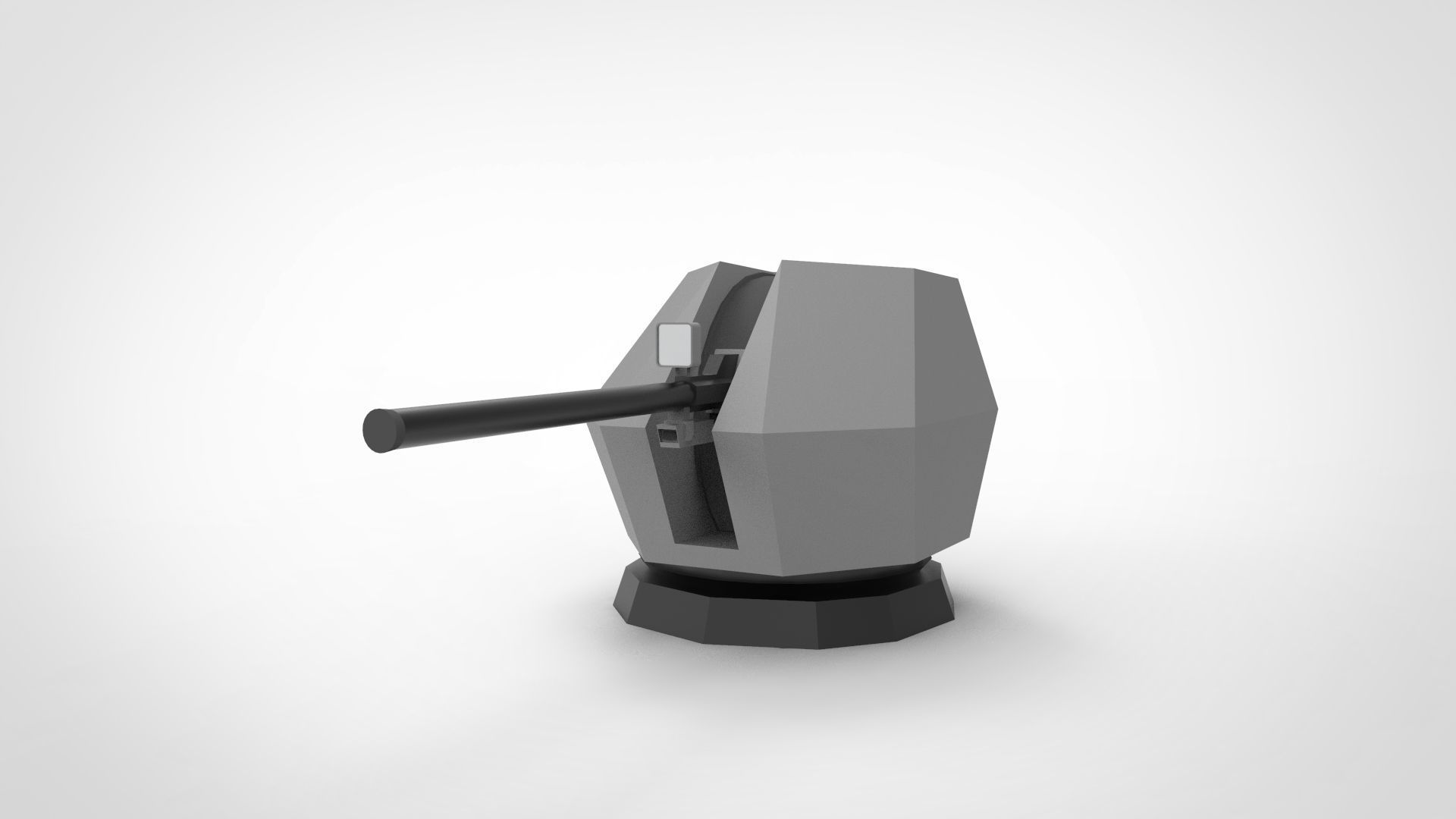 NAVAL GUN SHIP MK 3D print model_2