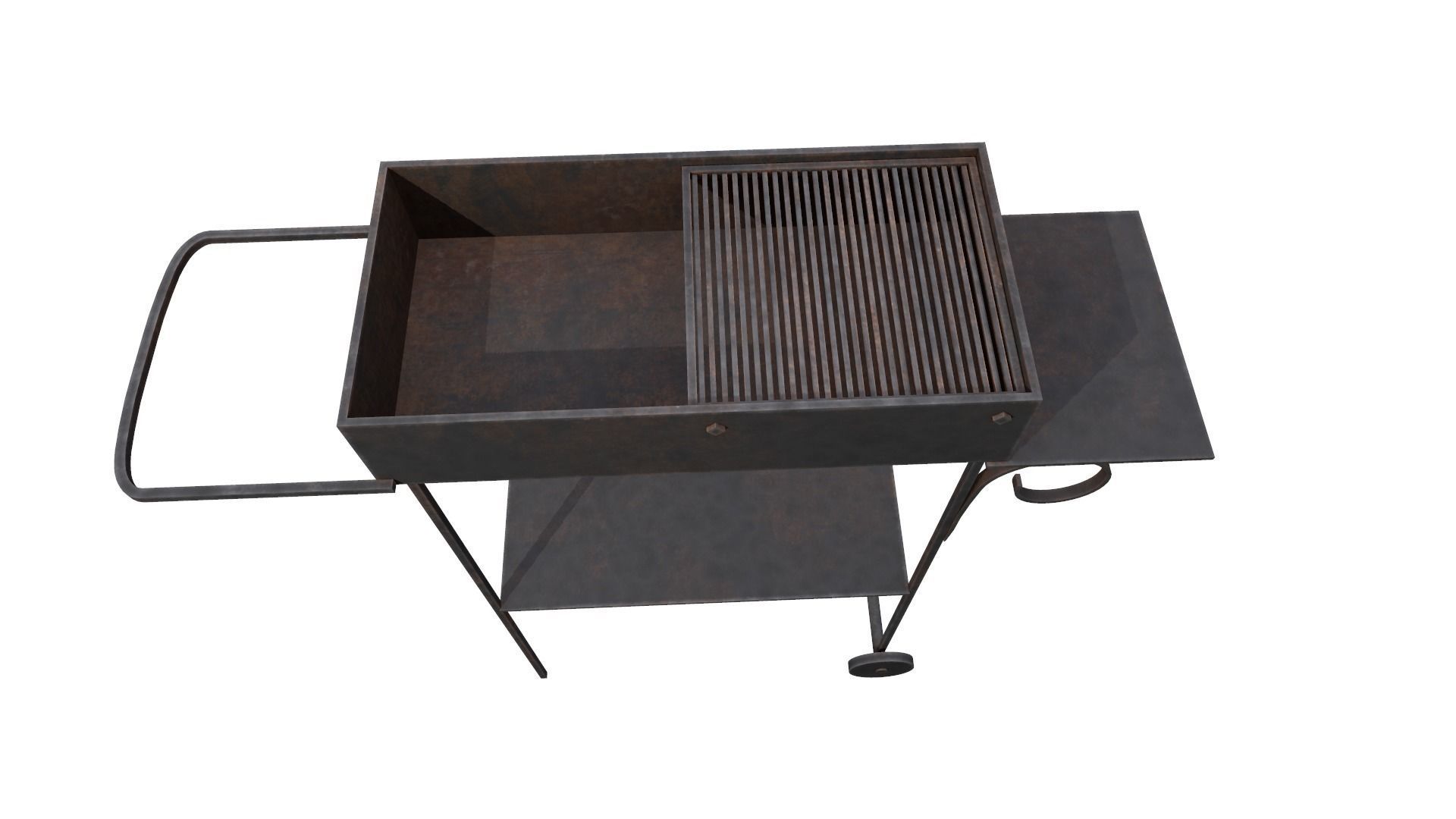 grill Low-poly 3D model_7