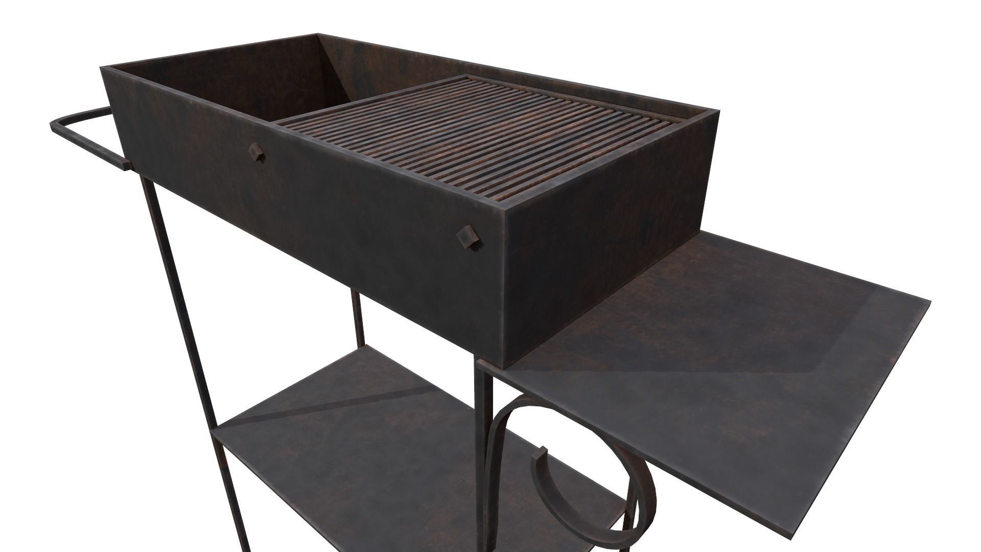 grill Low-poly 3D model_9