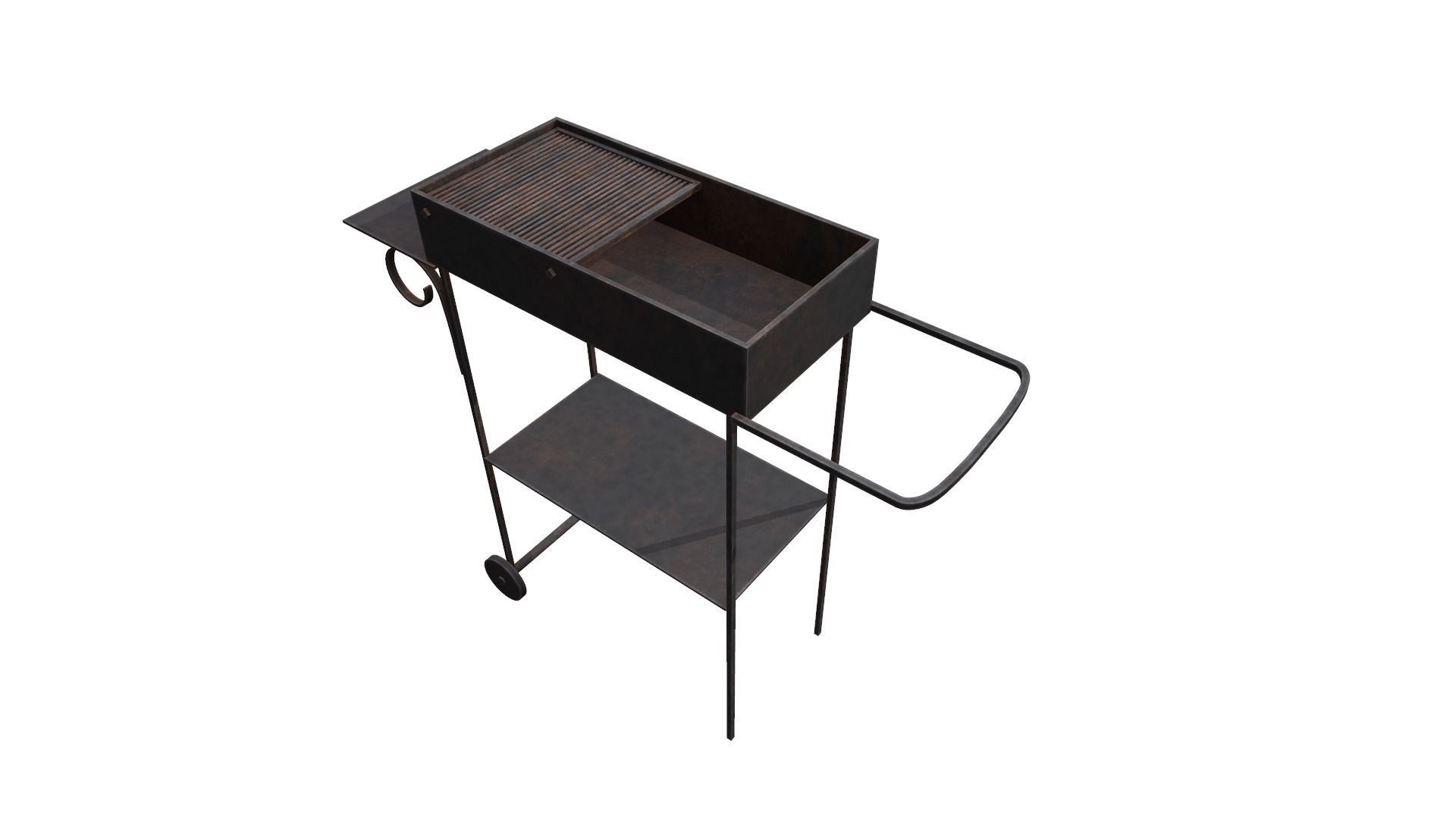 grill Low-poly 3D model_5