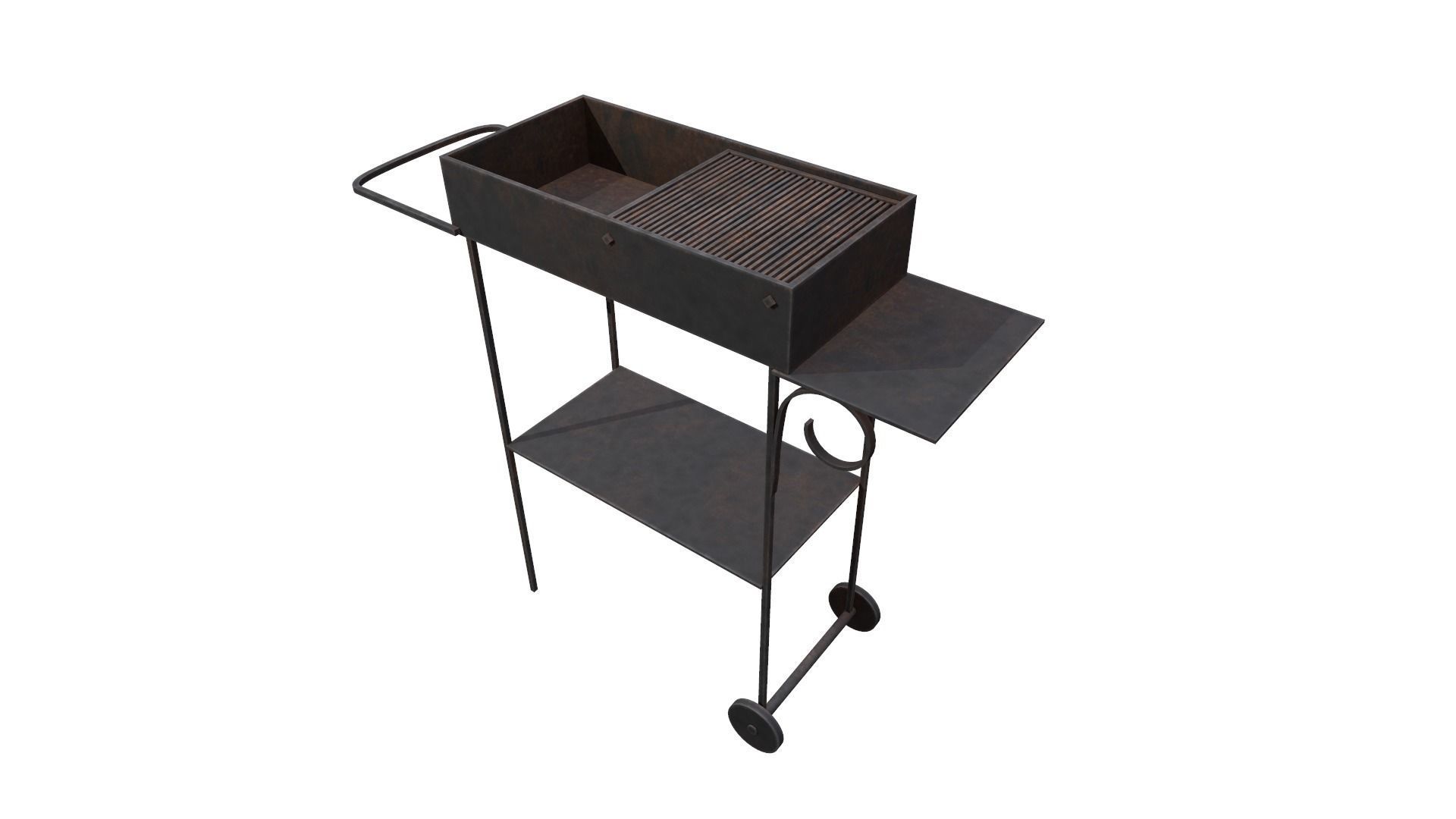 grill Low-poly 3D model_3