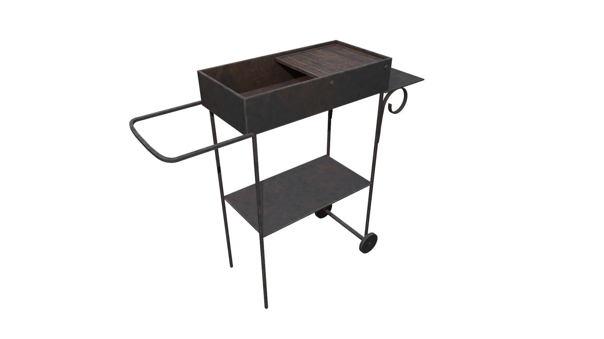 grill Low-poly 3D model_2