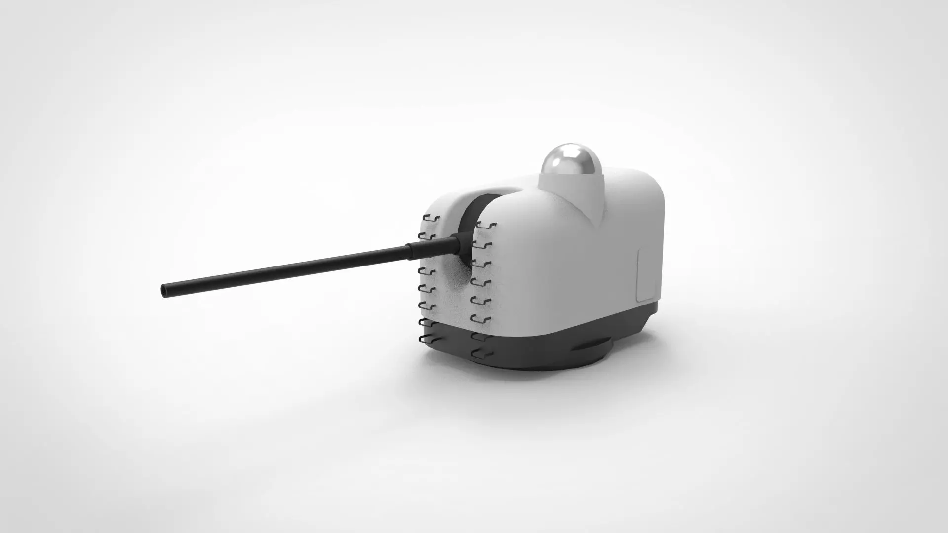 T25 Naval Gun 3D print model_0