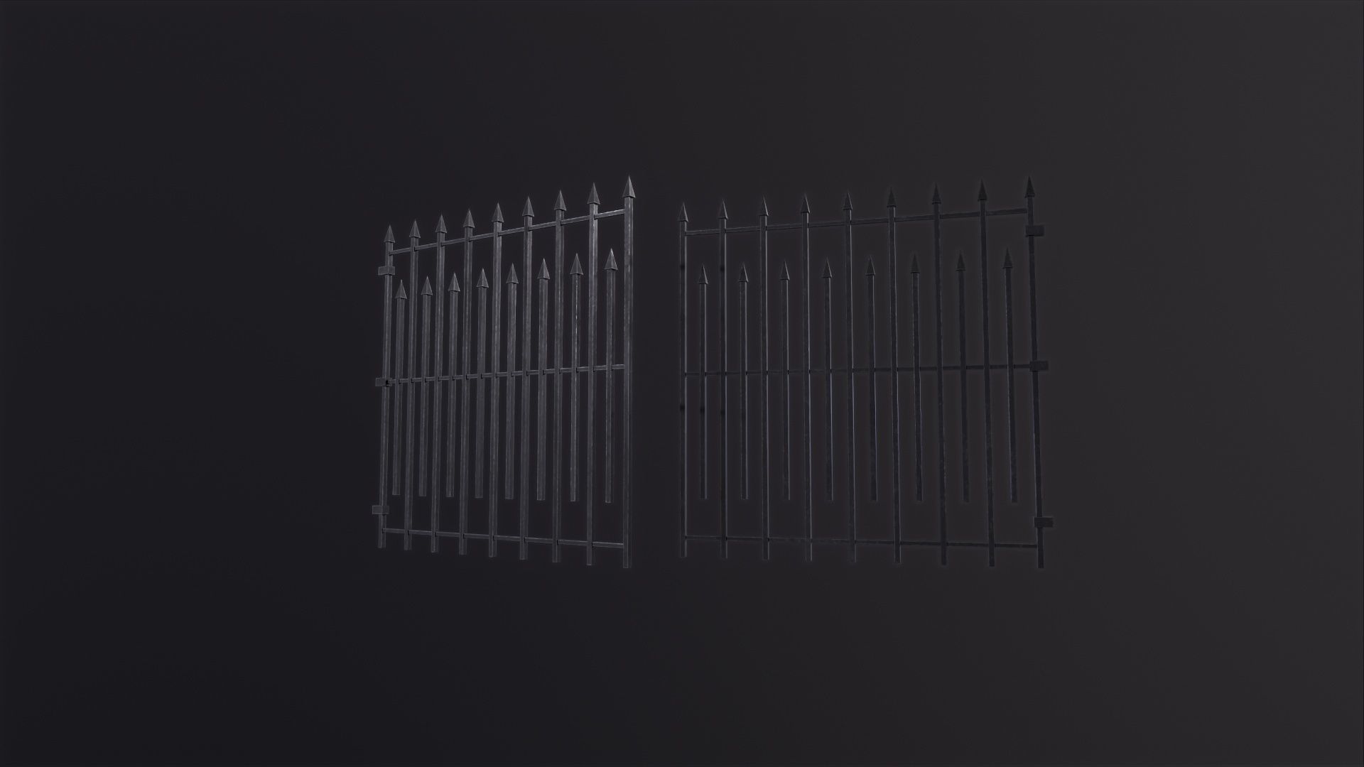 Silver Gate 3D Model Low-poly 3D model_4