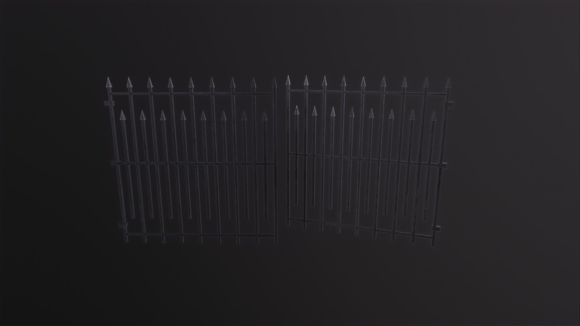 Silver Gate 3D Model Low-poly 3D model_6