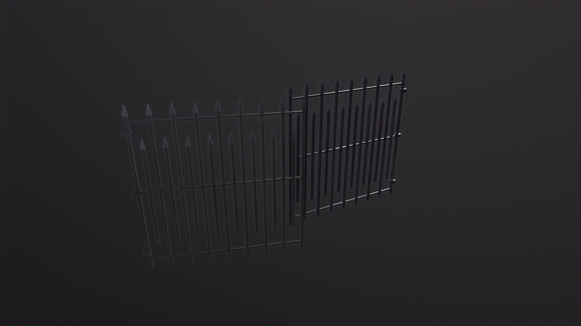 Silver Gate 3D Model Low-poly 3D model_2
