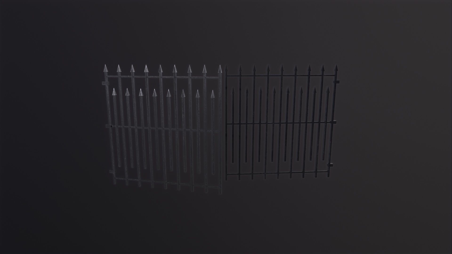 Silver Gate 3D Model Low-poly 3D model_3