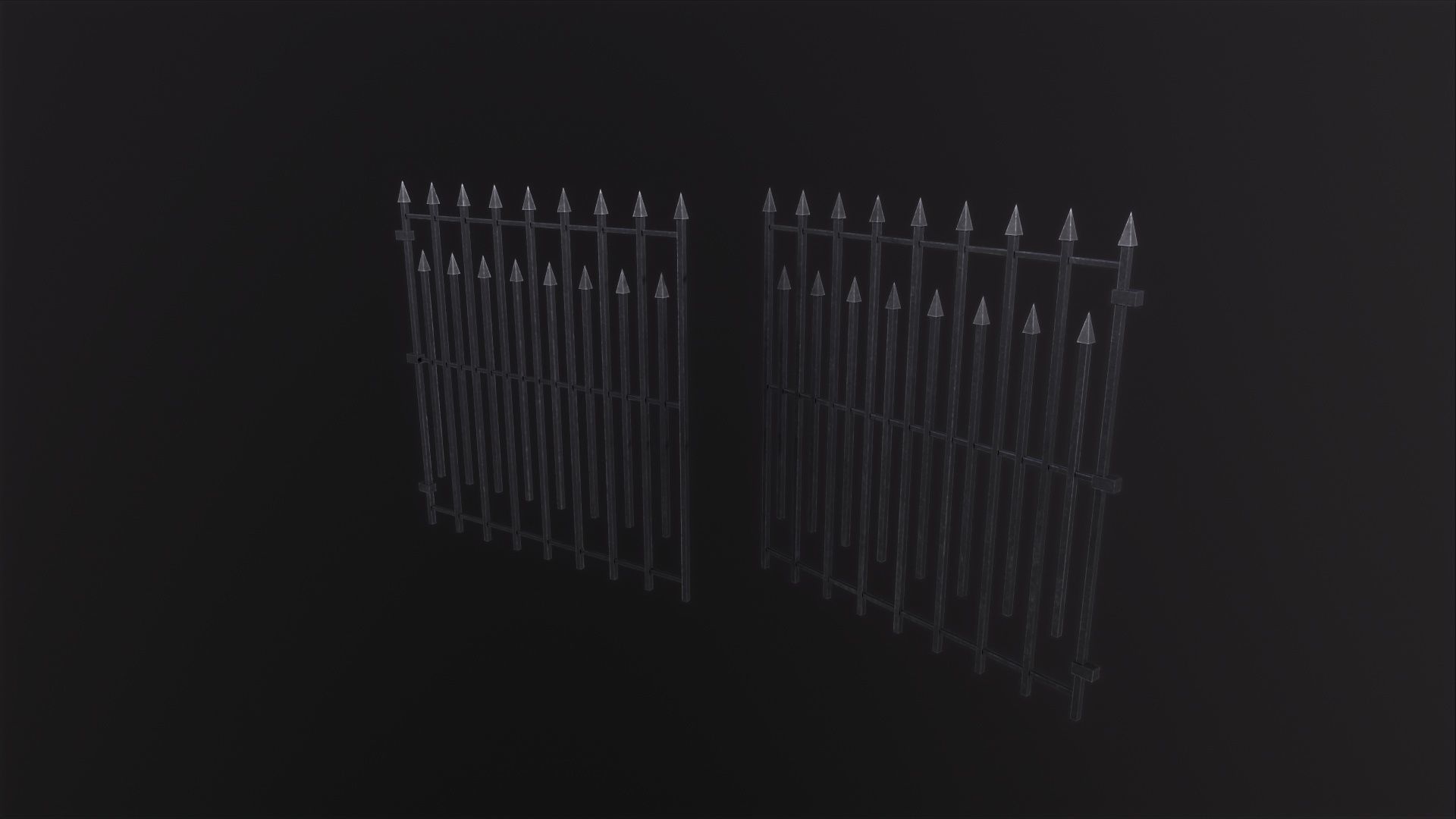 Silver Gate 3D Model Low-poly 3D model_5