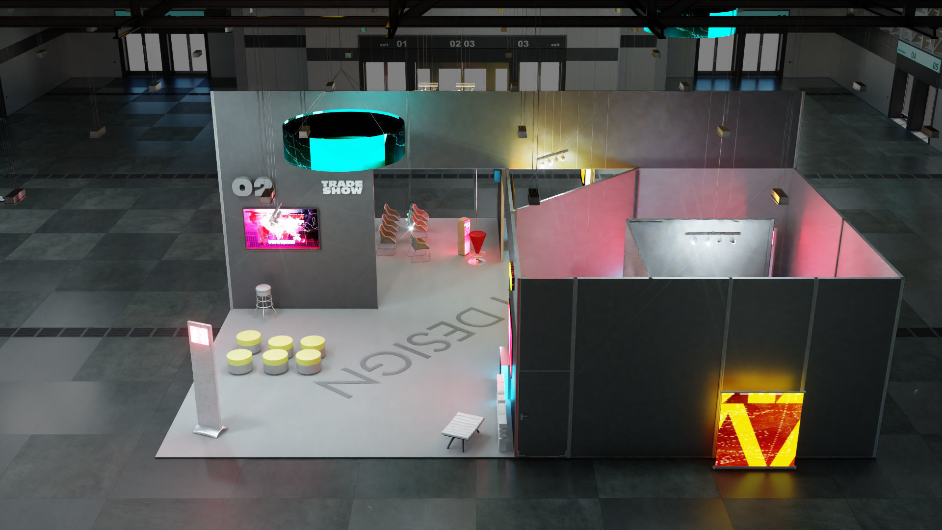 DOSCH 3D - Trade Show Exhibition V2 3D model_19