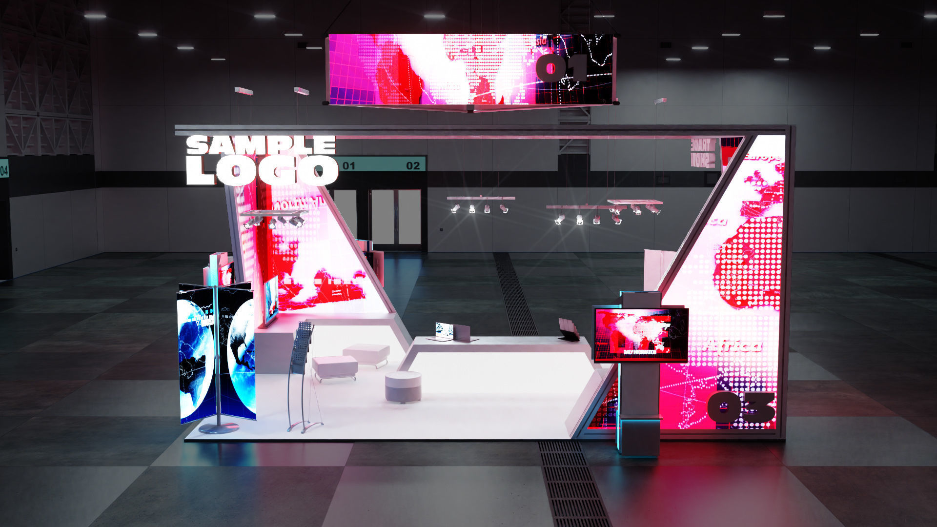 DOSCH 3D - Trade Show Exhibition V2 3D model_23