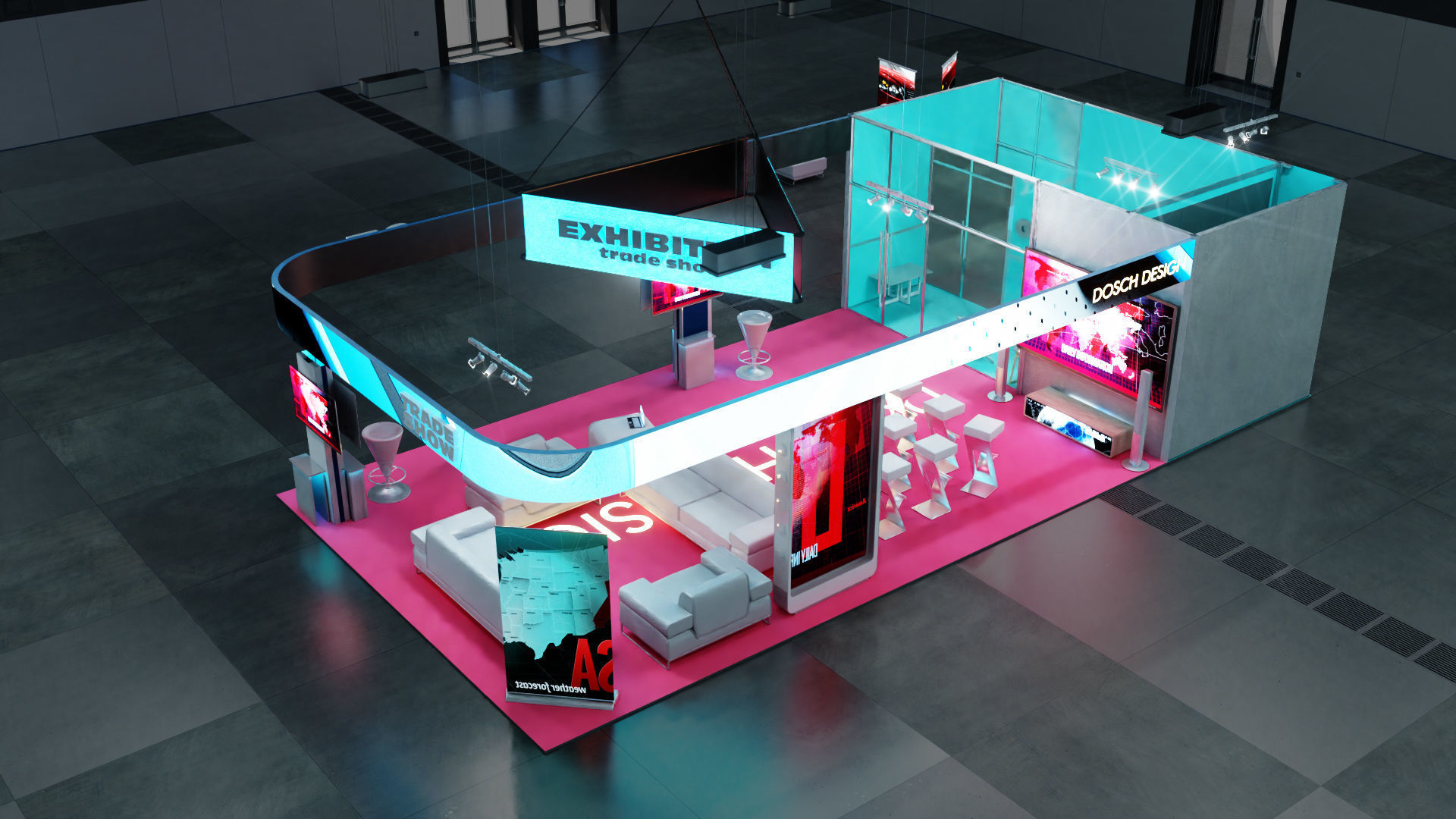 DOSCH 3D - Trade Show Exhibition V2 3D model_5