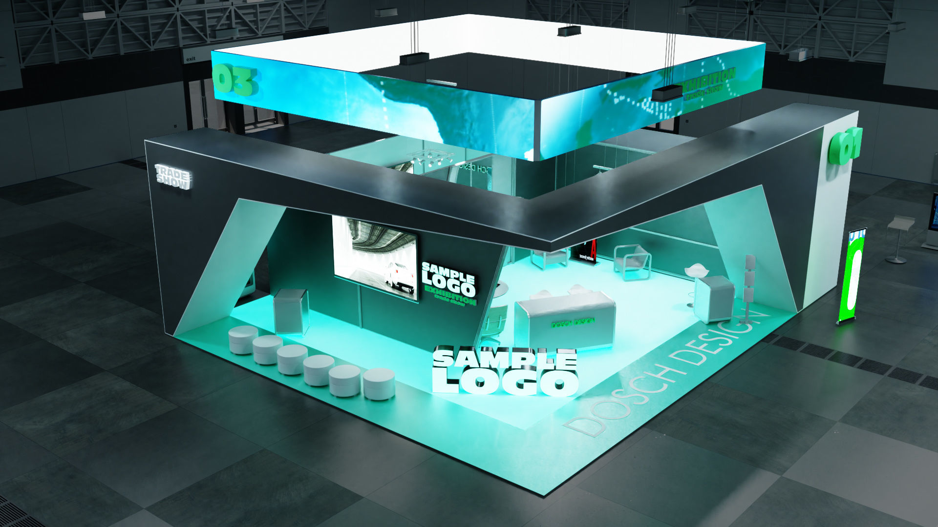 DOSCH 3D - Trade Show Exhibition V2 3D model_12