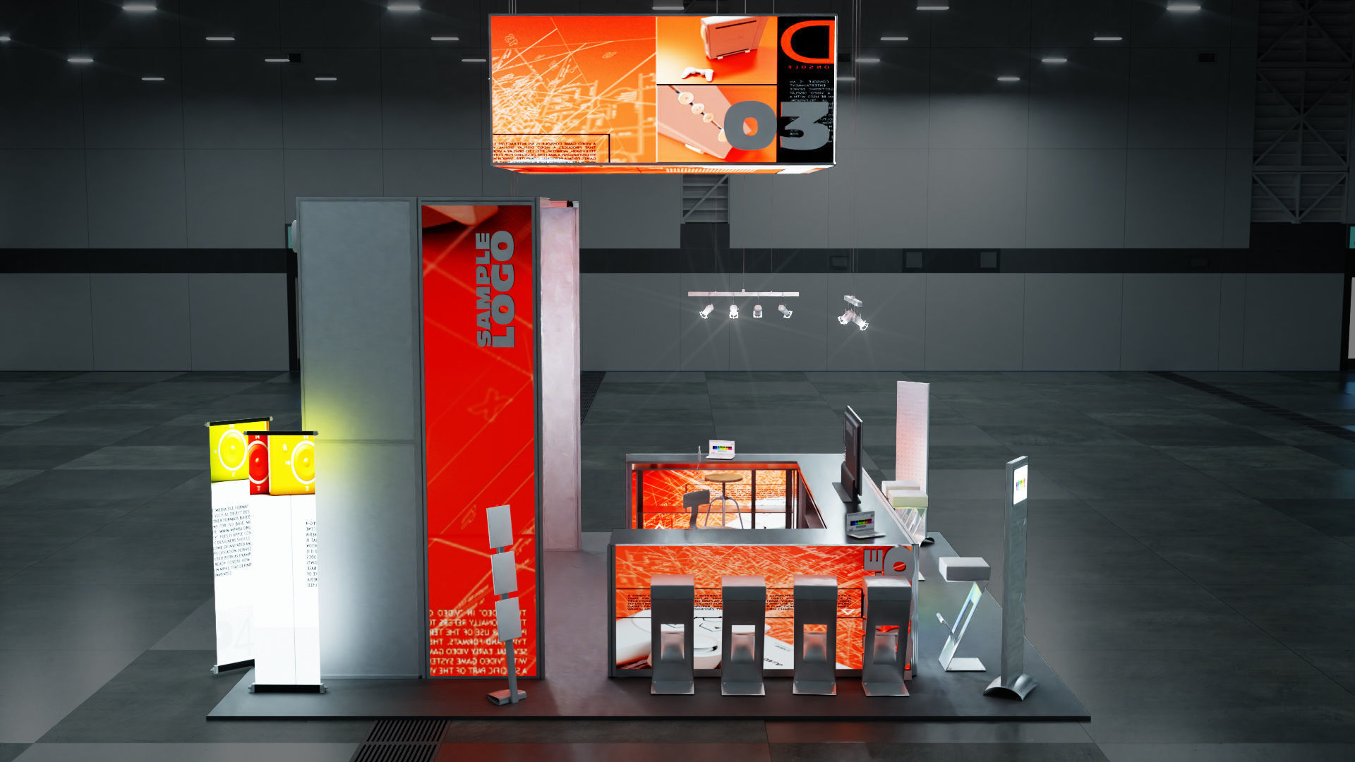 DOSCH 3D - Trade Show Exhibition V2 3D model_34