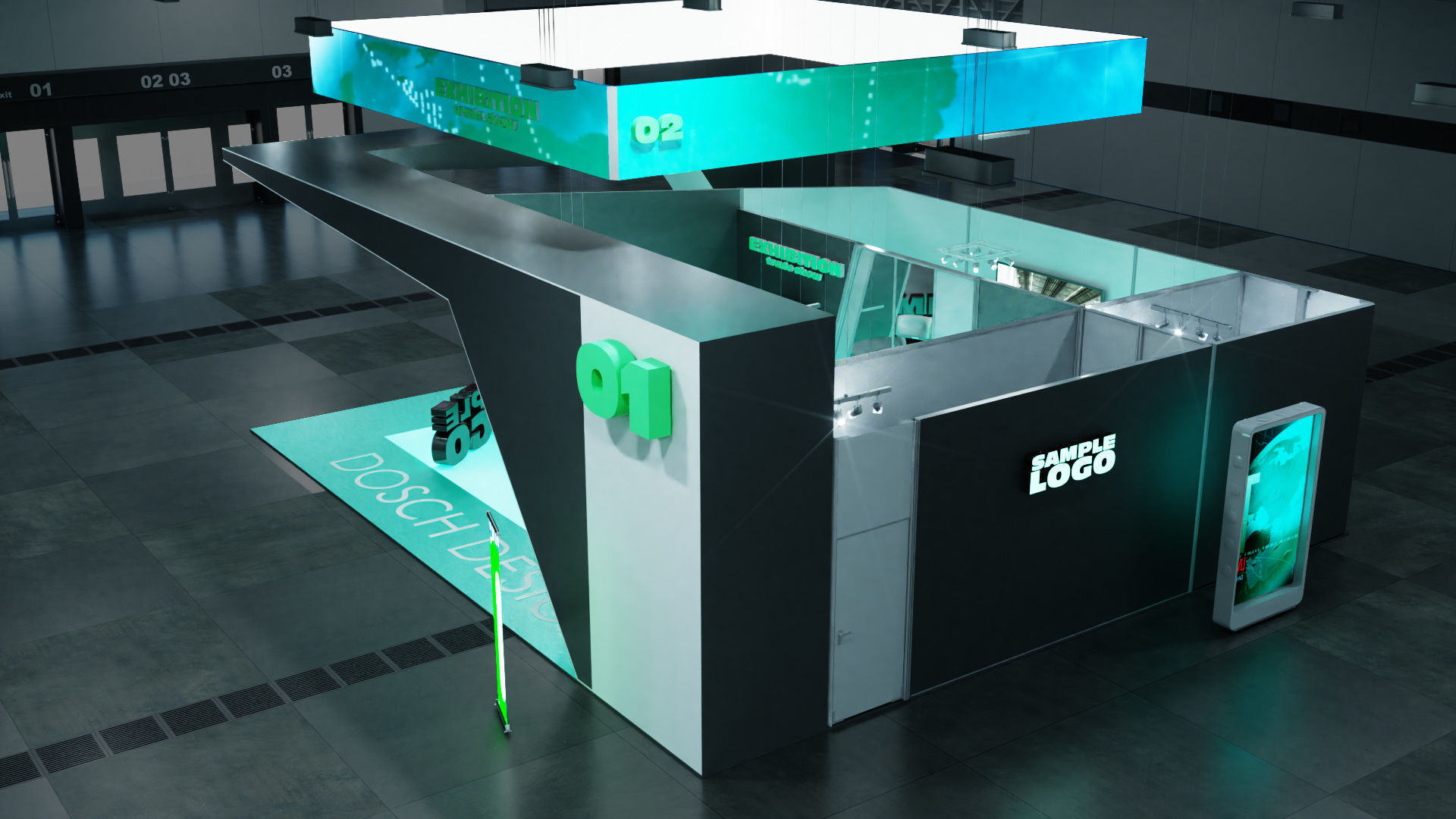 DOSCH 3D - Trade Show Exhibition V2 3D model_15