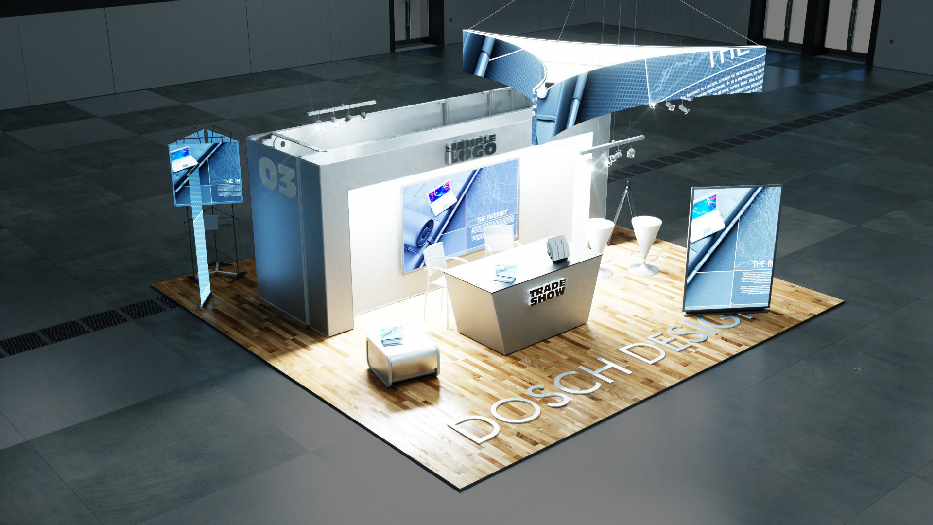 DOSCH 3D - Trade Show Exhibition V2 3D model_43
