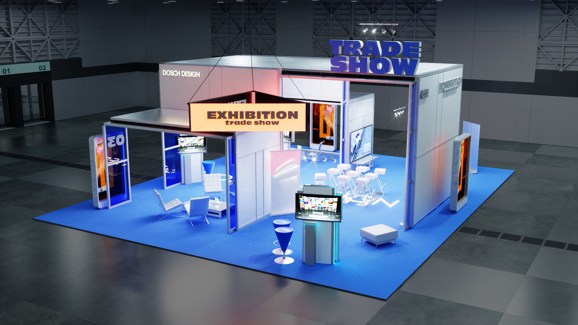 DOSCH 3D - Trade Show Exhibition V2 3D model_38