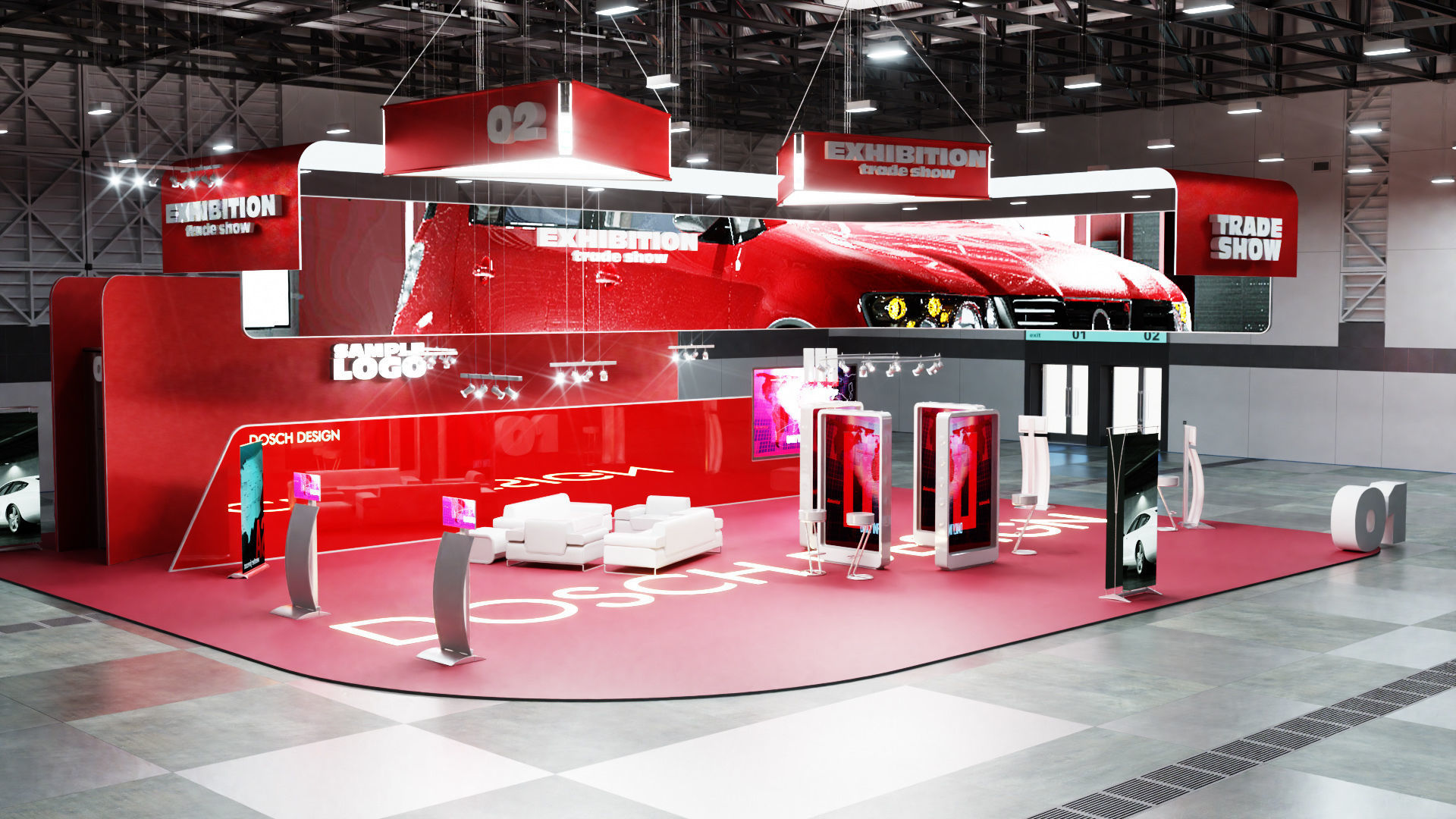 DOSCH 3D - Trade Show Exhibition V2 3D model_47