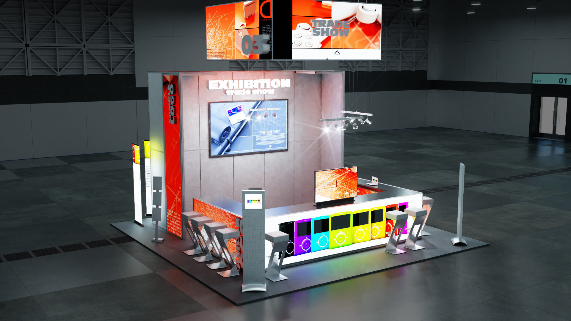 DOSCH 3D - Trade Show Exhibition V2 3D model_33