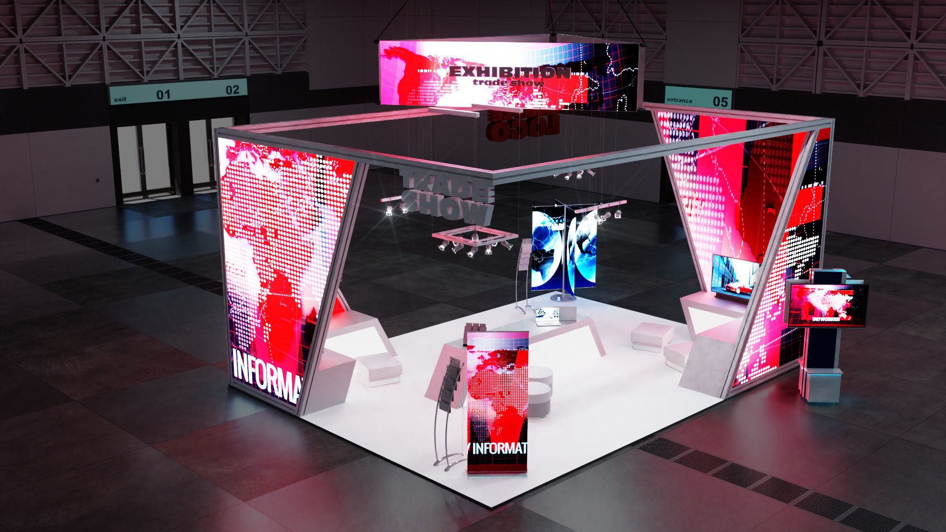 DOSCH 3D - Trade Show Exhibition V2 3D model_22